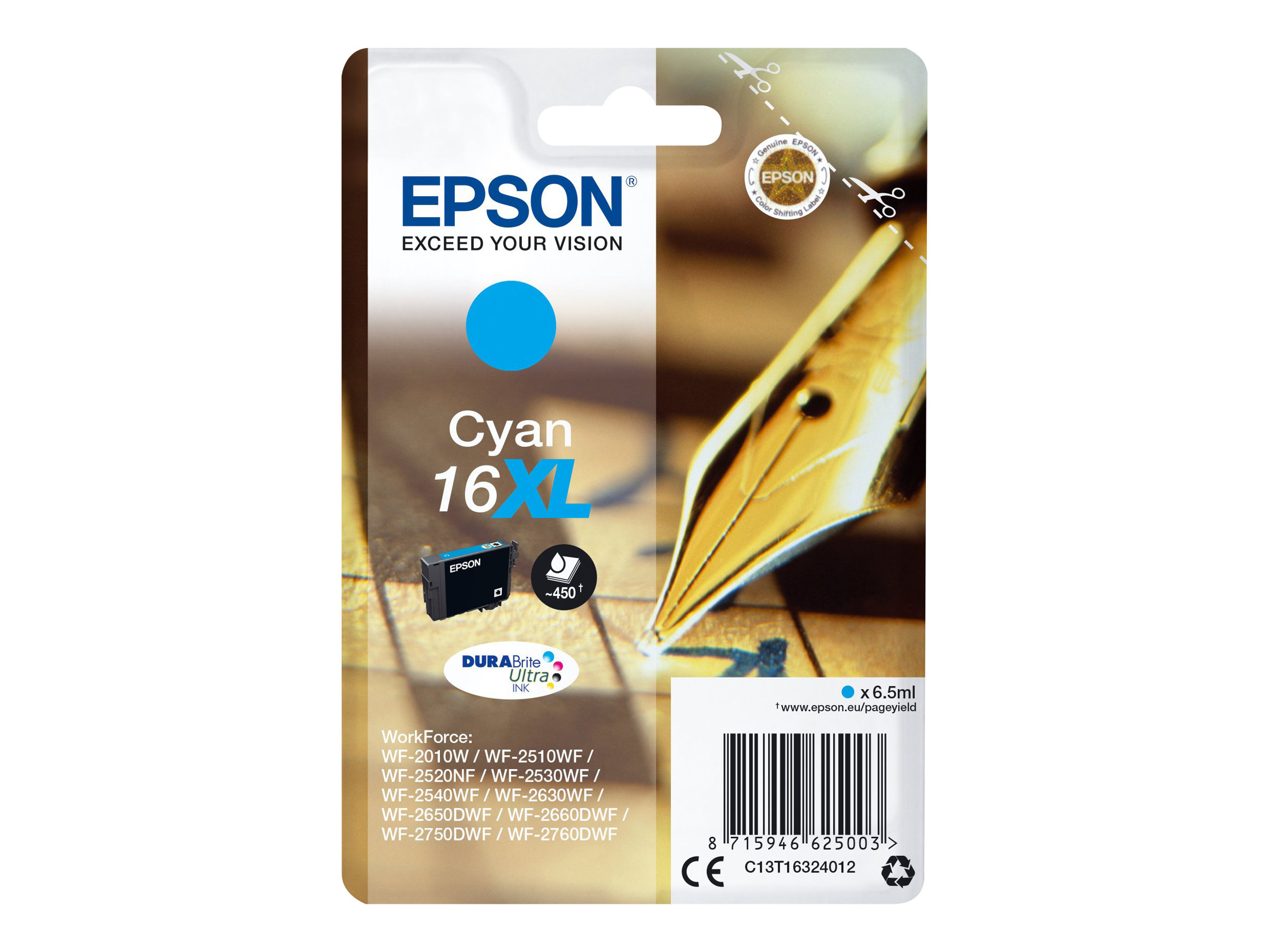 EPSON 1LB 16XL ink cartridge cyan