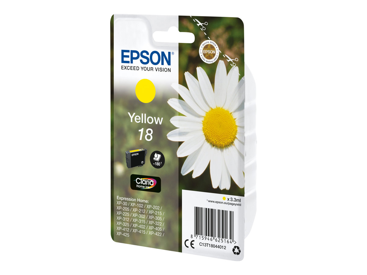 Patrone Epson 18 yellow                                T1804
