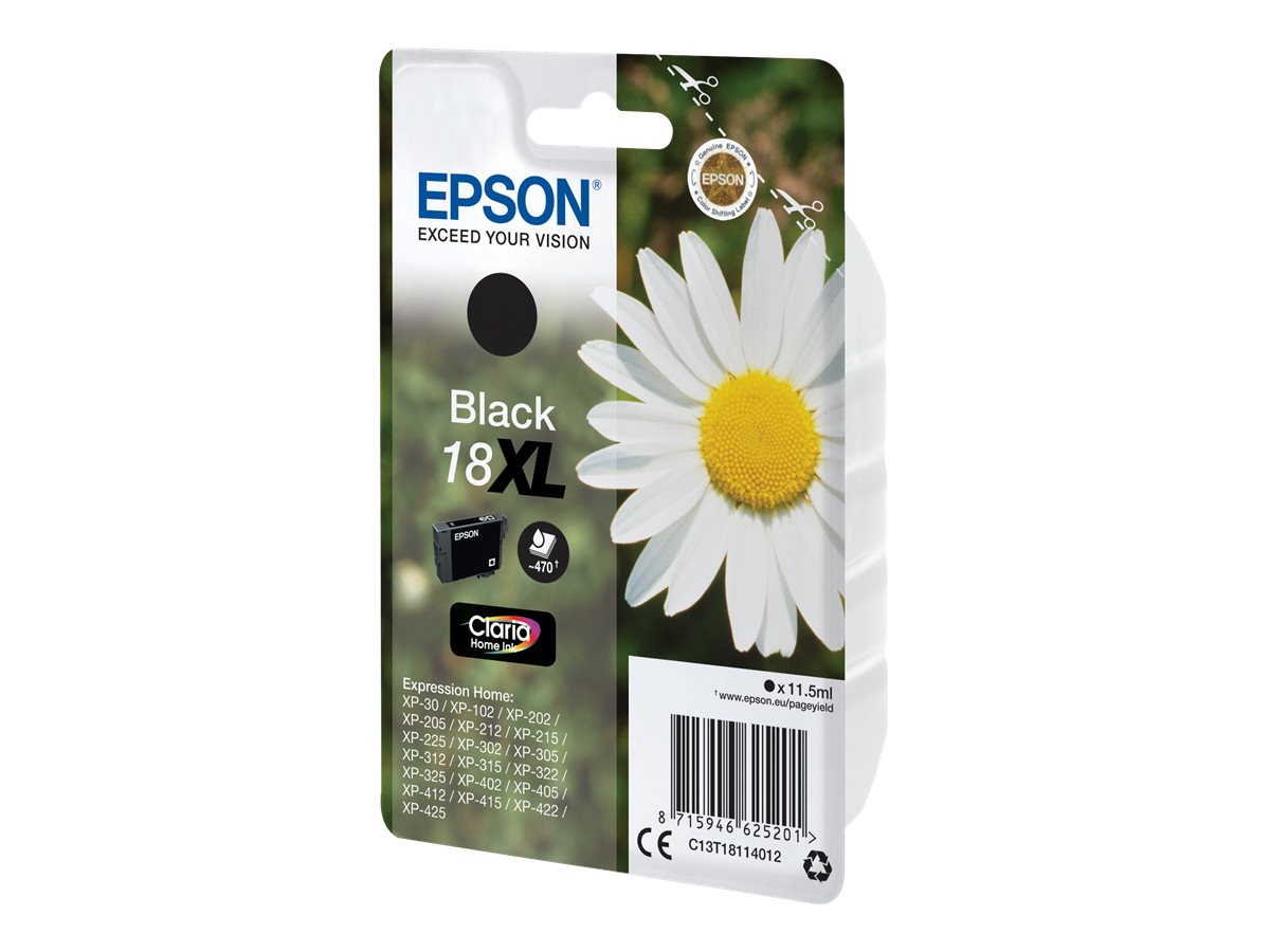 Epson Daisy Singlepack Black 18XL Claria Home Ink