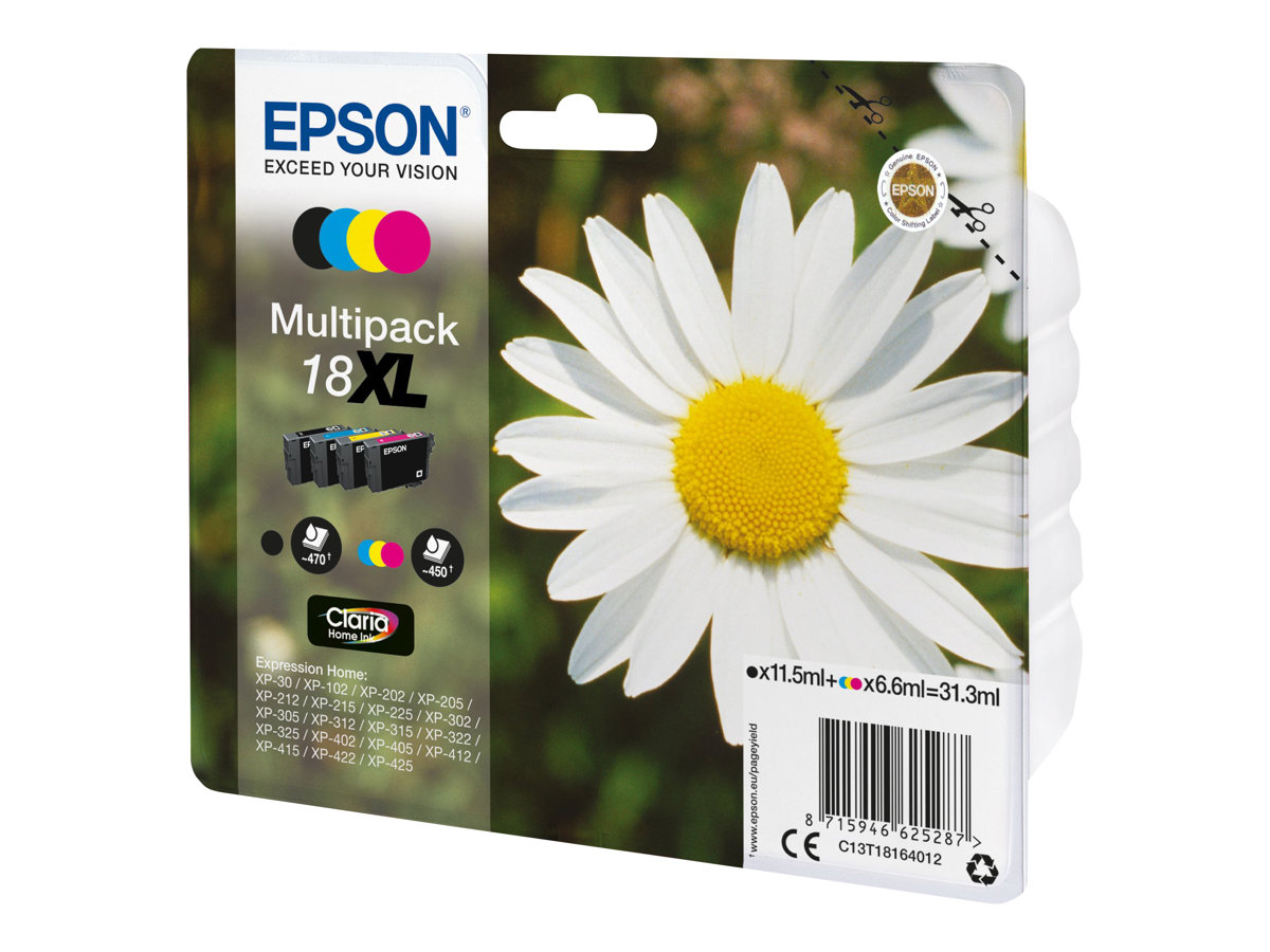 Patrone Epson 18 4er-Pack black + color XL             T1816