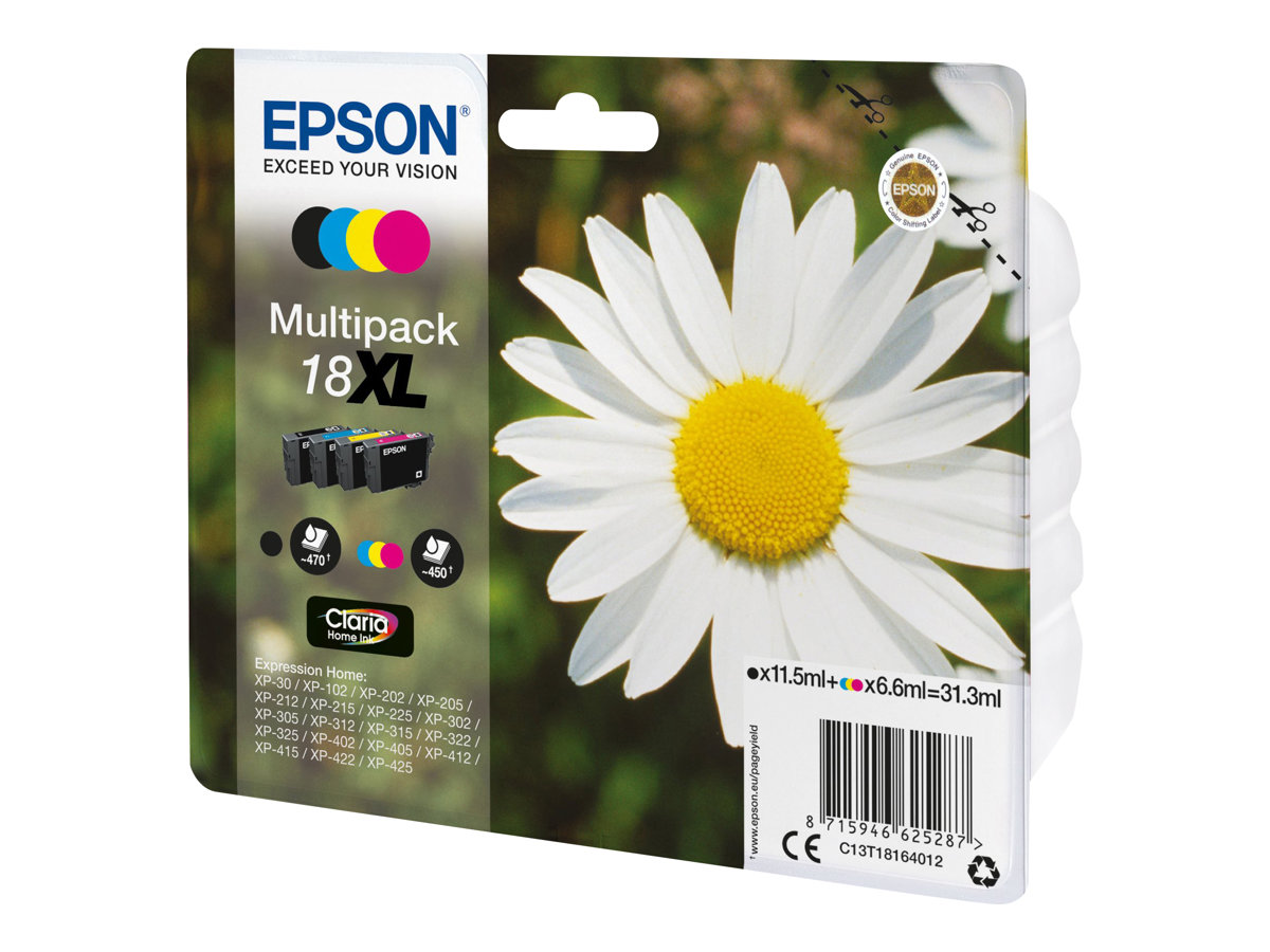 Patrone Epson 18 4er-Pack black + color XL             T1816