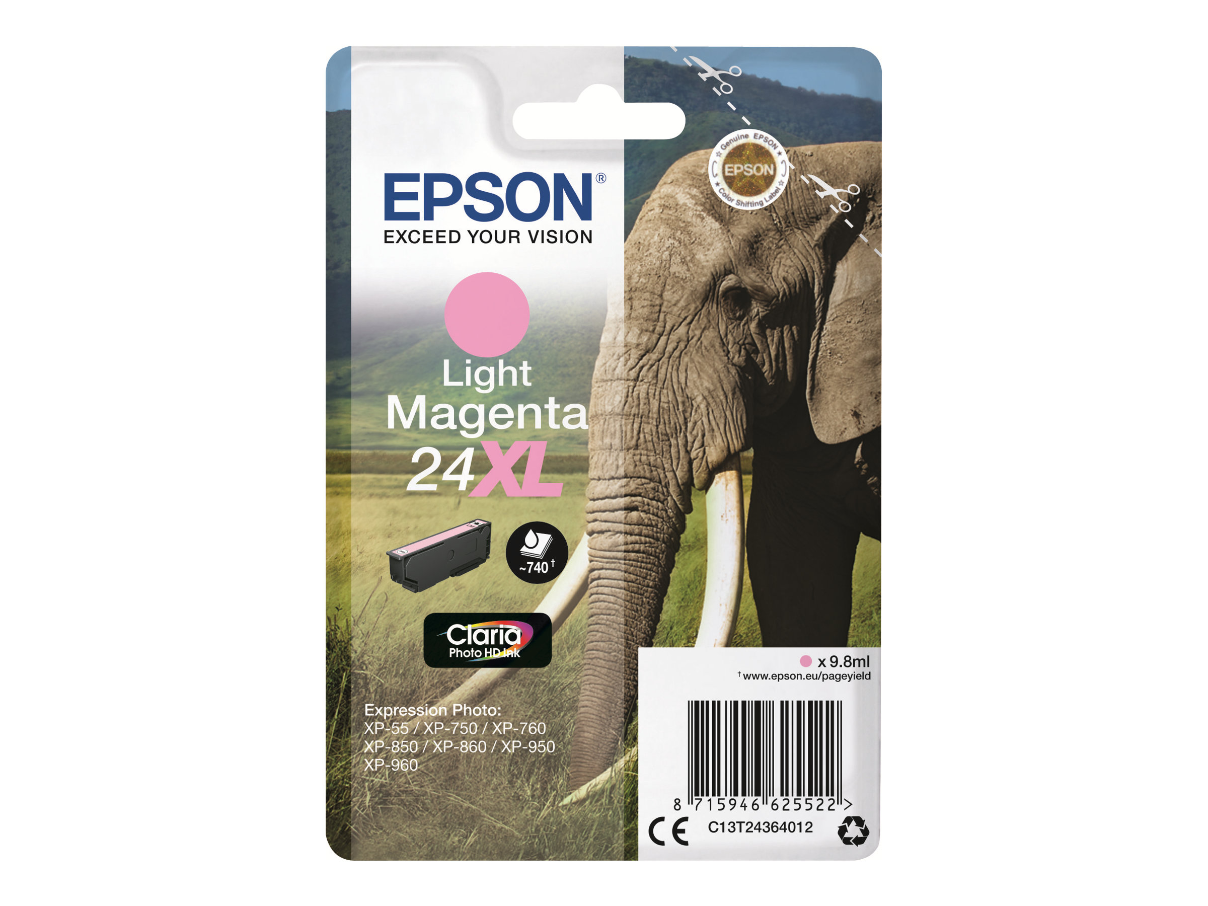 EPSON 1LB ink Single Light Magenta 24XL