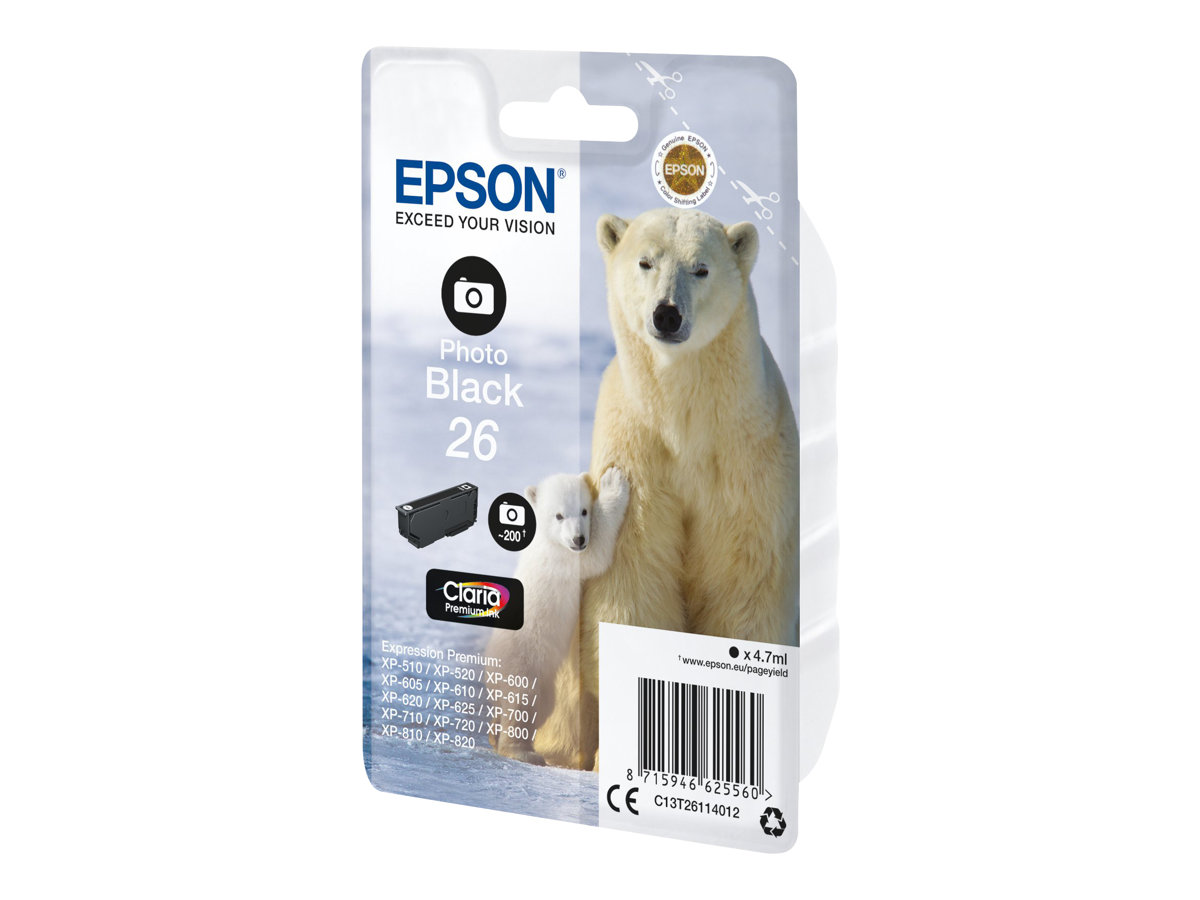 Patrone Epson 26 photo black                           T2611