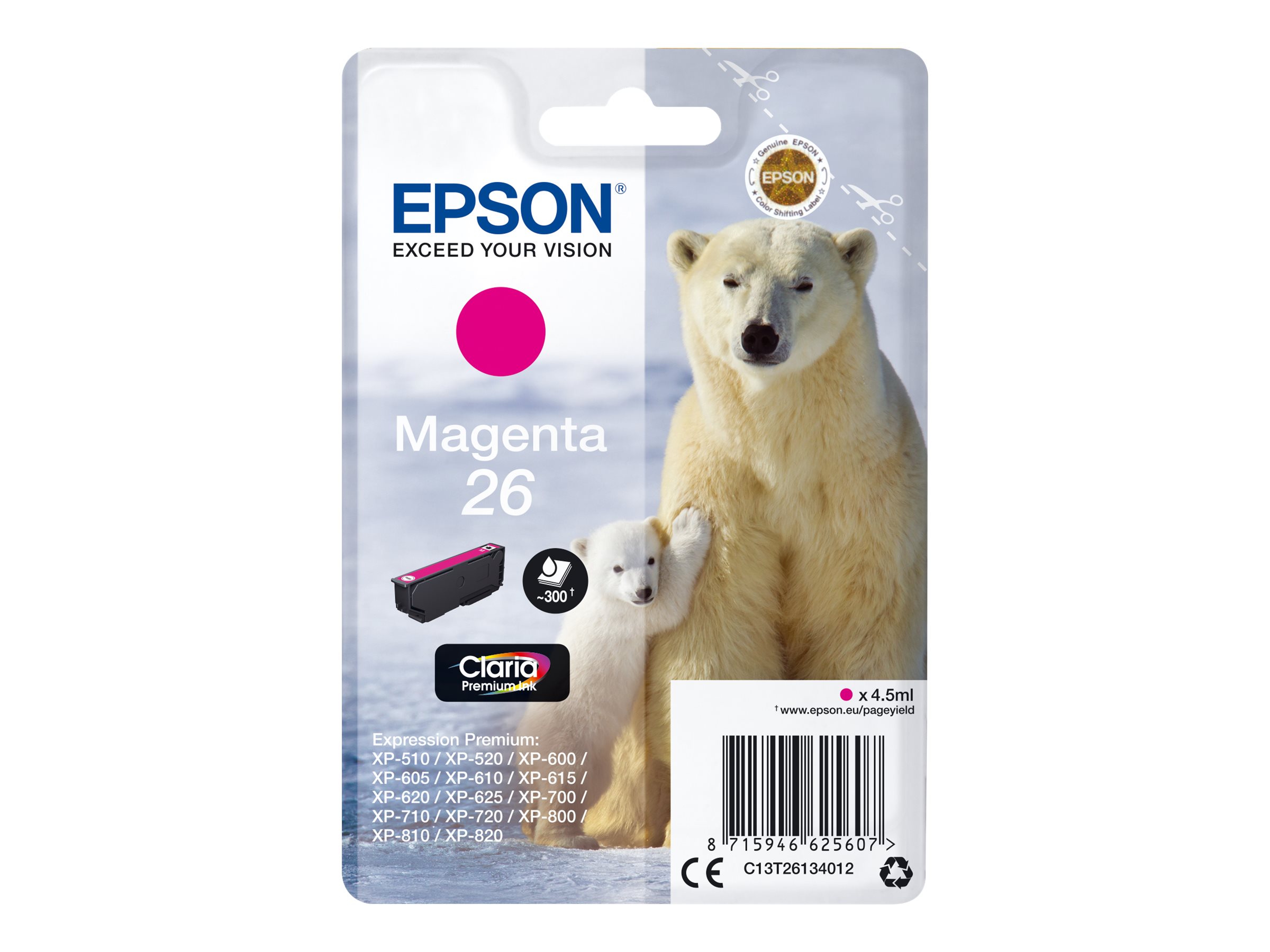 Patrone Epson 26 magenta                               T2613