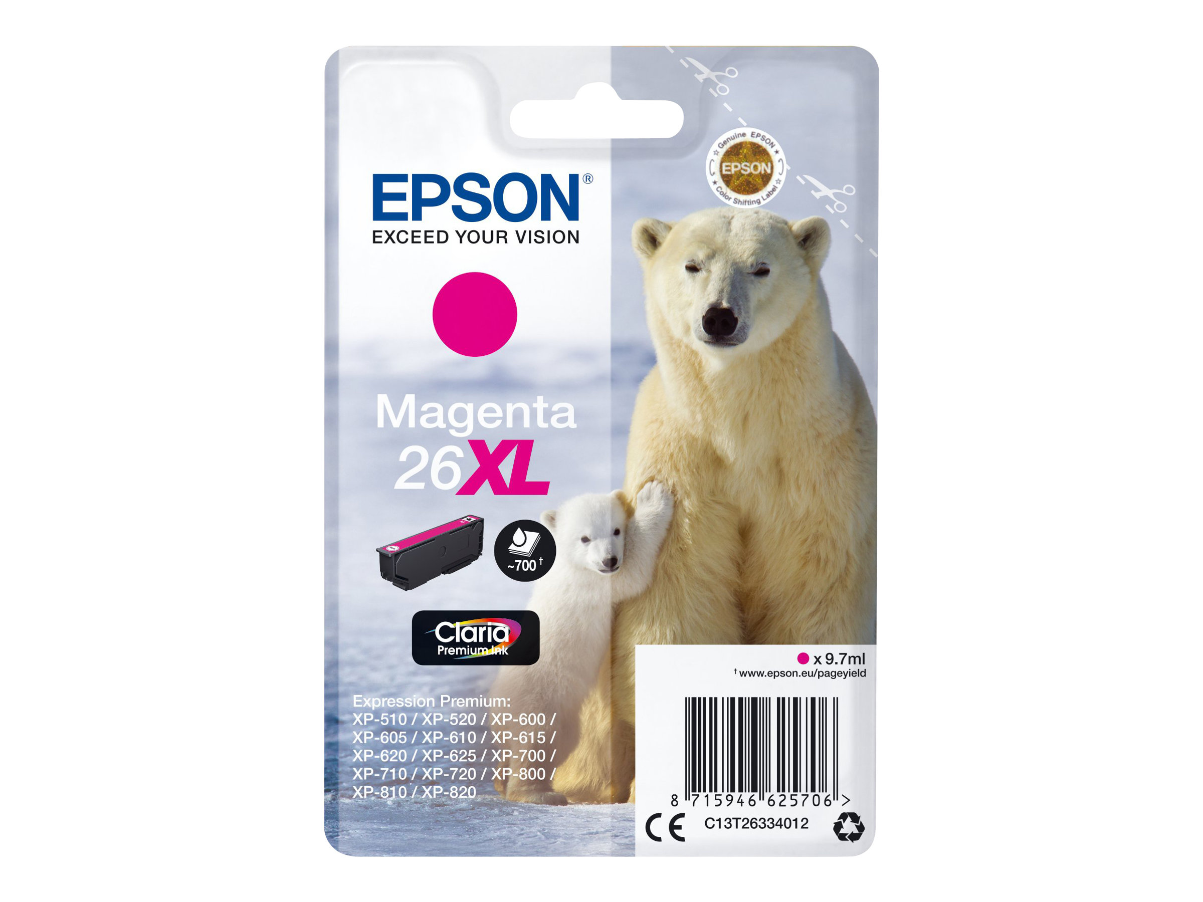 EPSON 1LB 26XL ink cartridge magenta