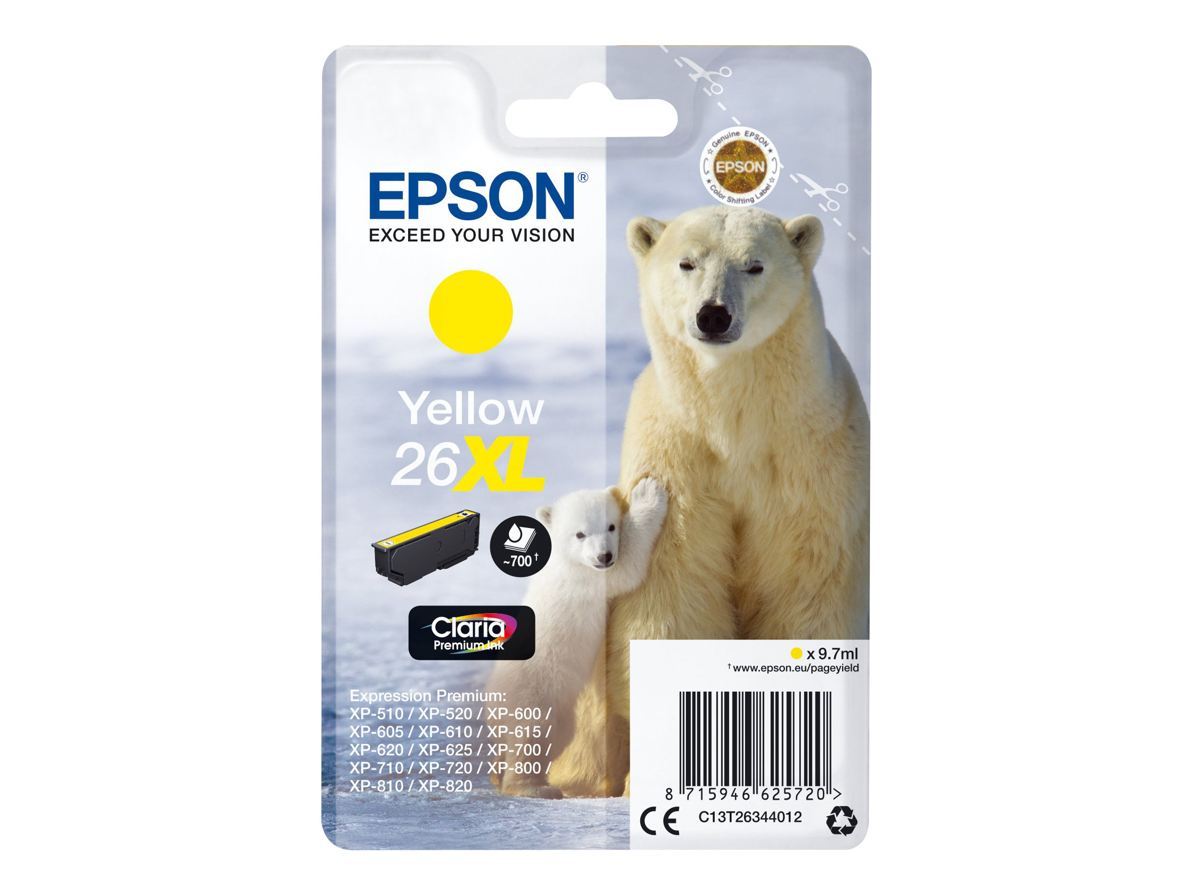 EPSON 3LB 26XL ink cartridge yellow