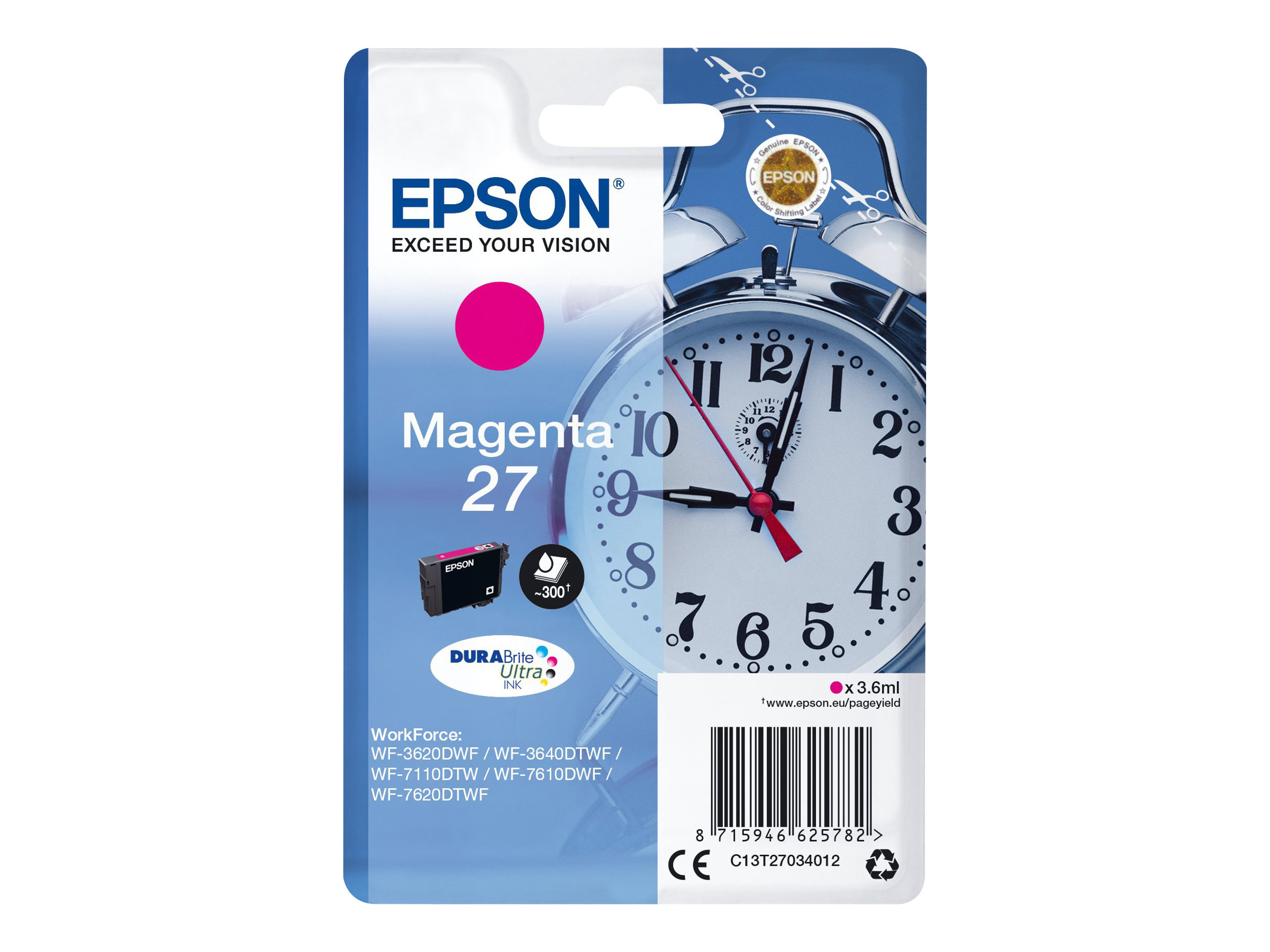 Patrone Epson 27 magenta                               T2703
