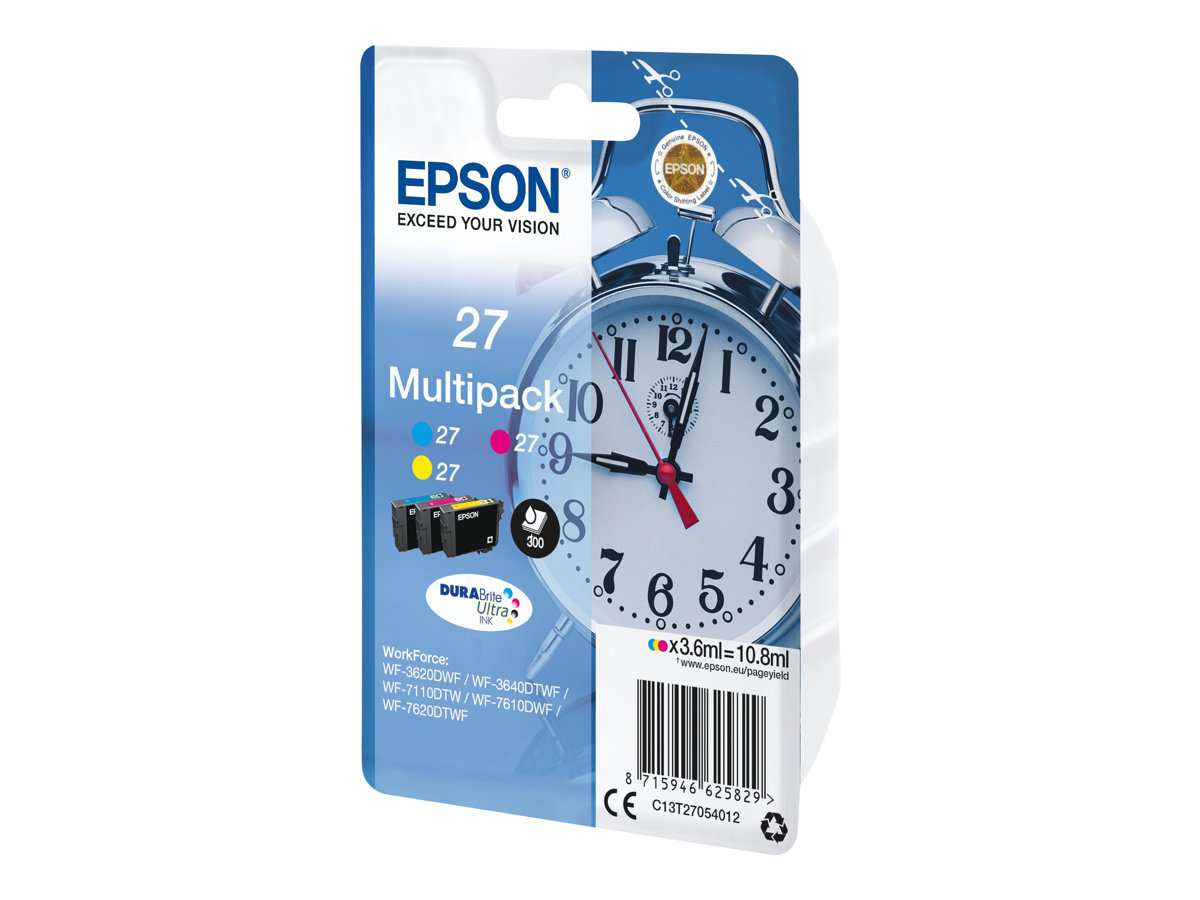 Patrone Epson 27 3er-Pack Tricolor                     T2705
