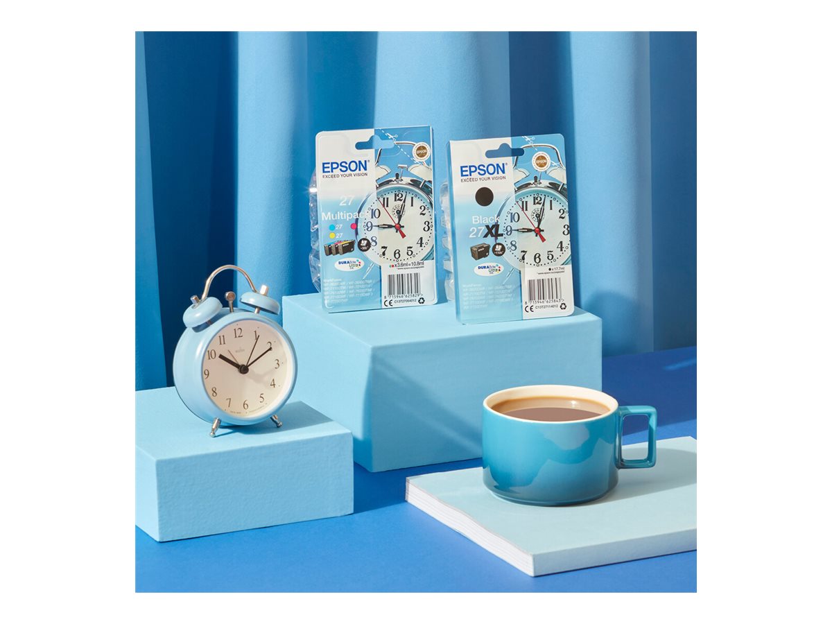 Epson Alarm clock Singlepack Cyan 27XL DURABrite Ultra Ink