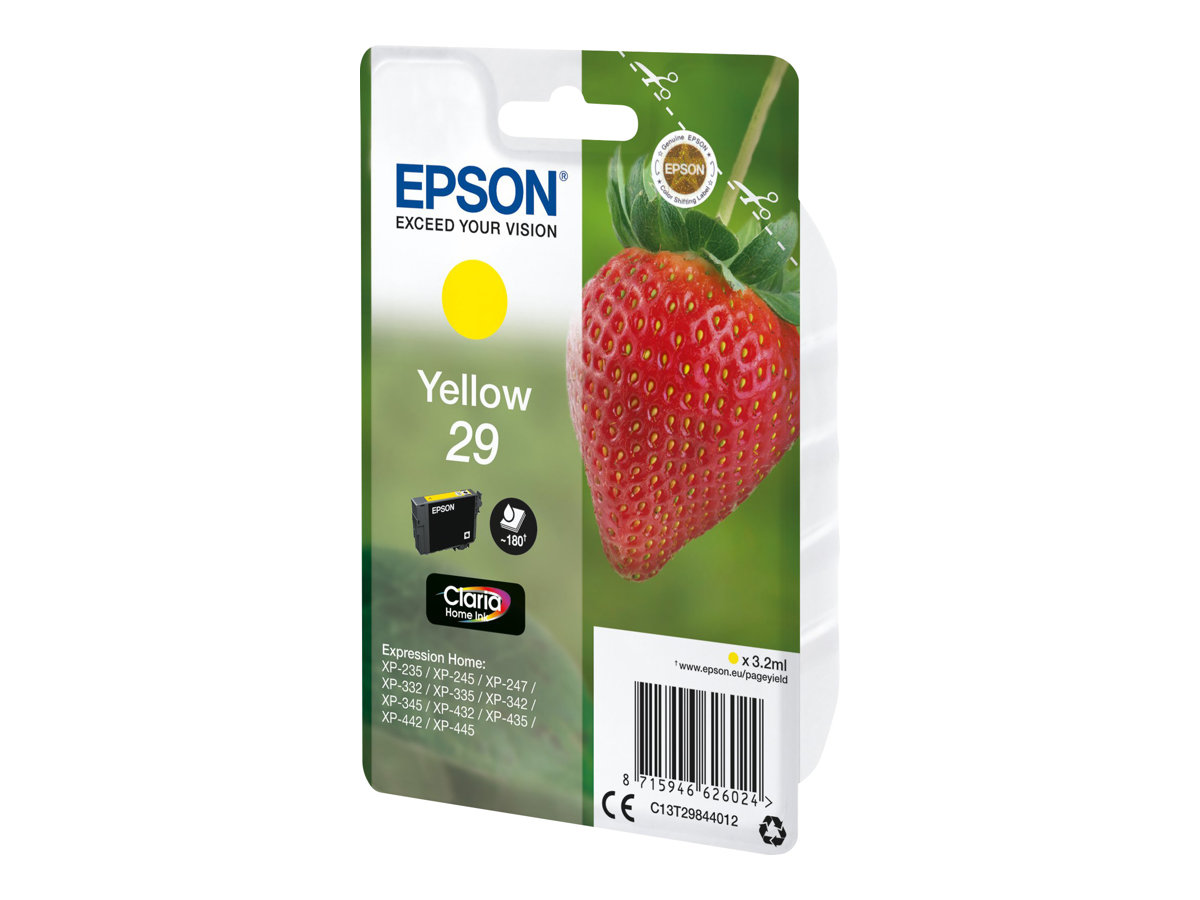 Epson Strawberry Singlepack Yellow 29 Claria Home Ink