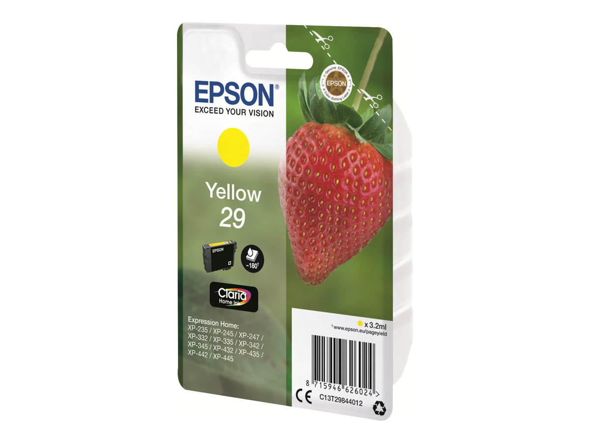 Epson Strawberry Singlepack Yellow 29 Claria Home Ink