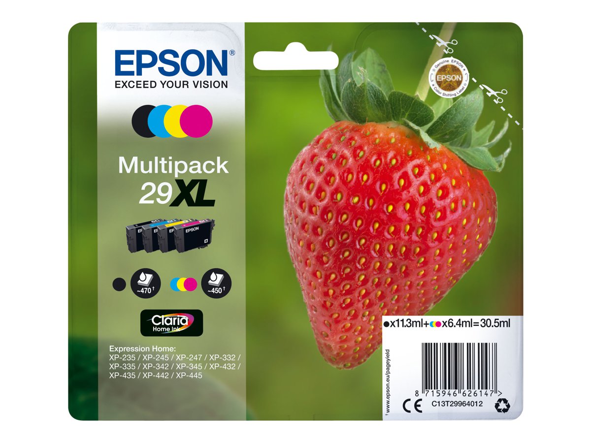 Patrone Epson 29 4er-Pack black + color XL             T2996