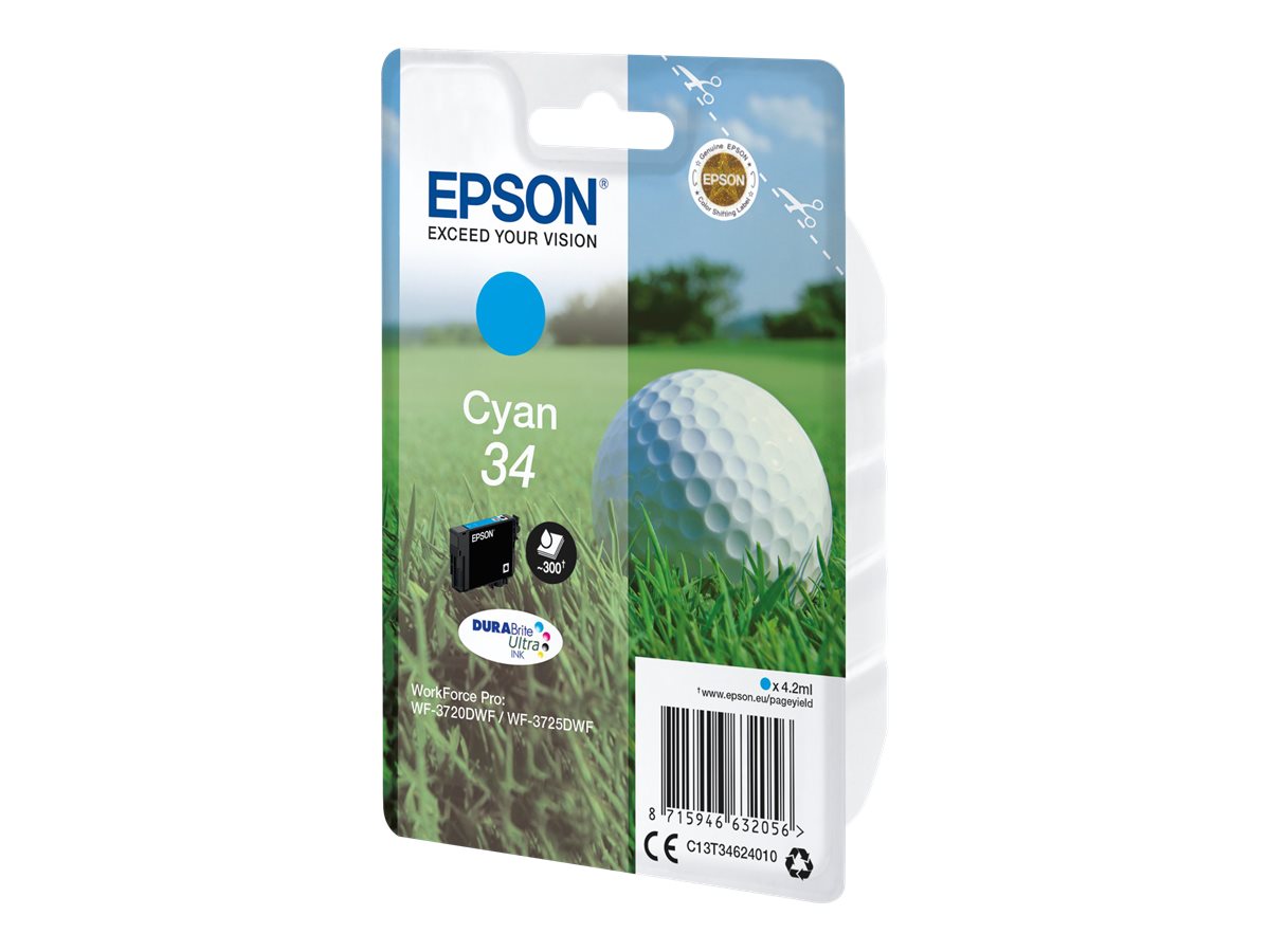 EPSON 2LB Singlepack Cyan 34 Ink