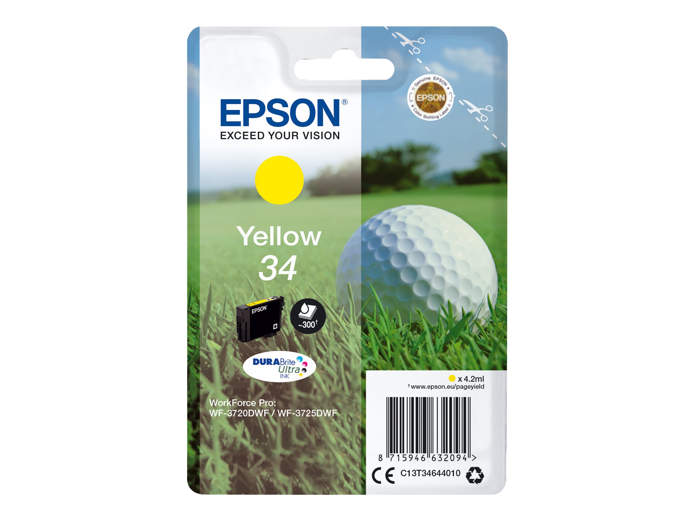EPSON 2LB Singlepack Yellow 34 Ink
