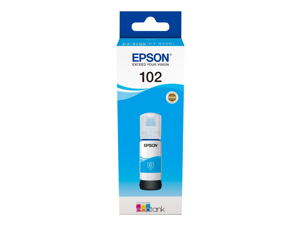 Epson 102 EcoTank Cyan ink bottle