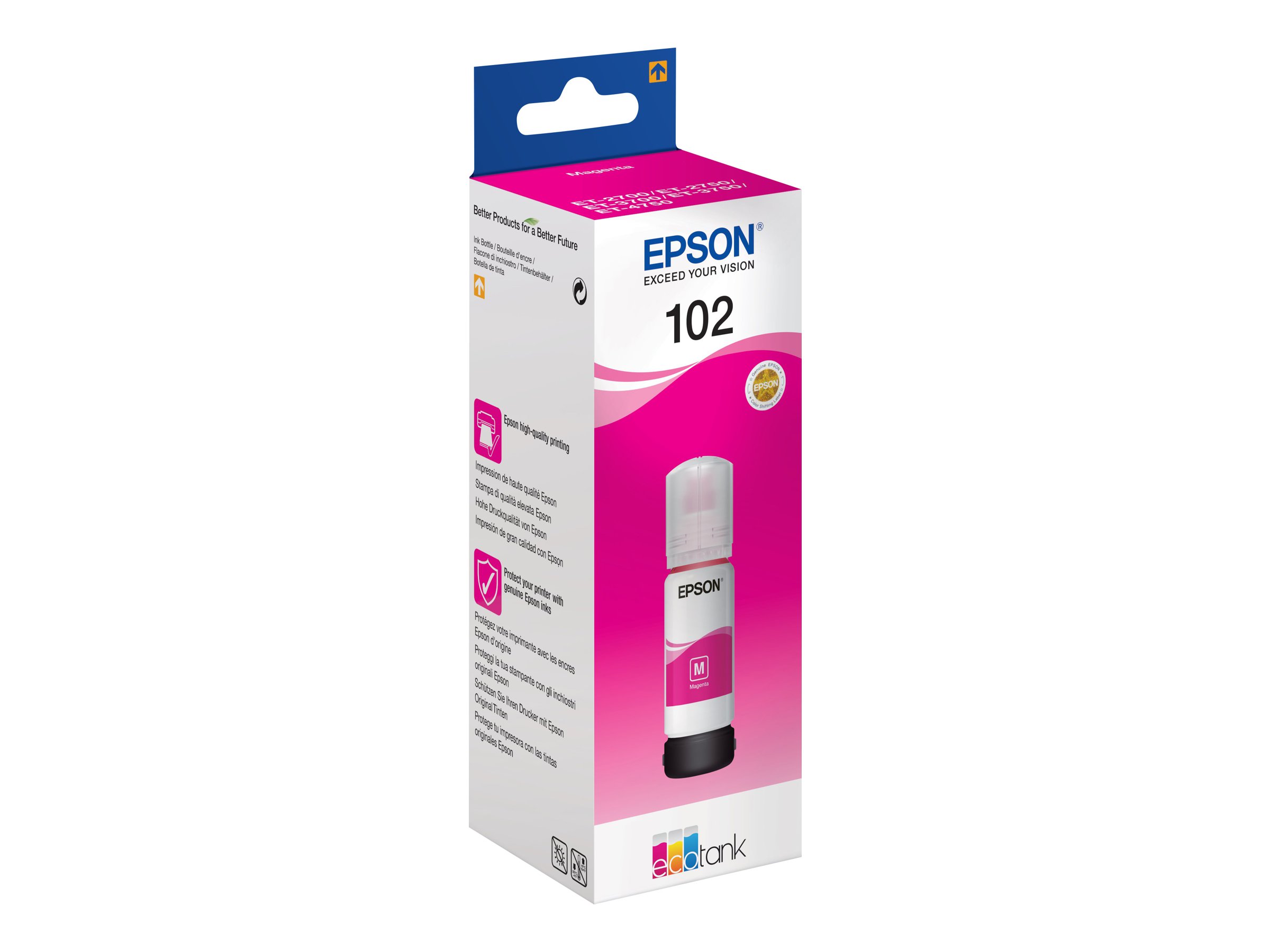 Epson 102 EcoTank Magenta ink bottle