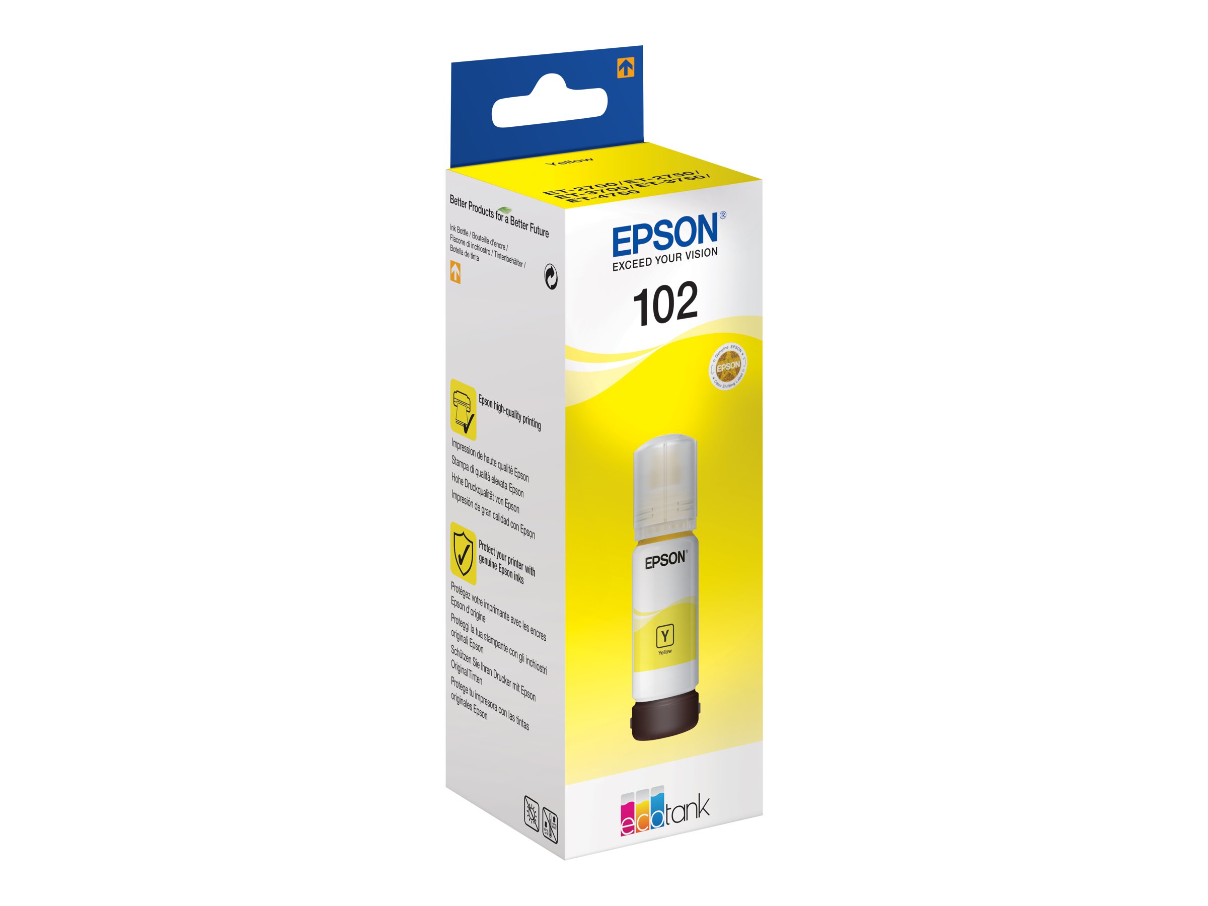 Epson 102 EcoTank Yellow ink bottle