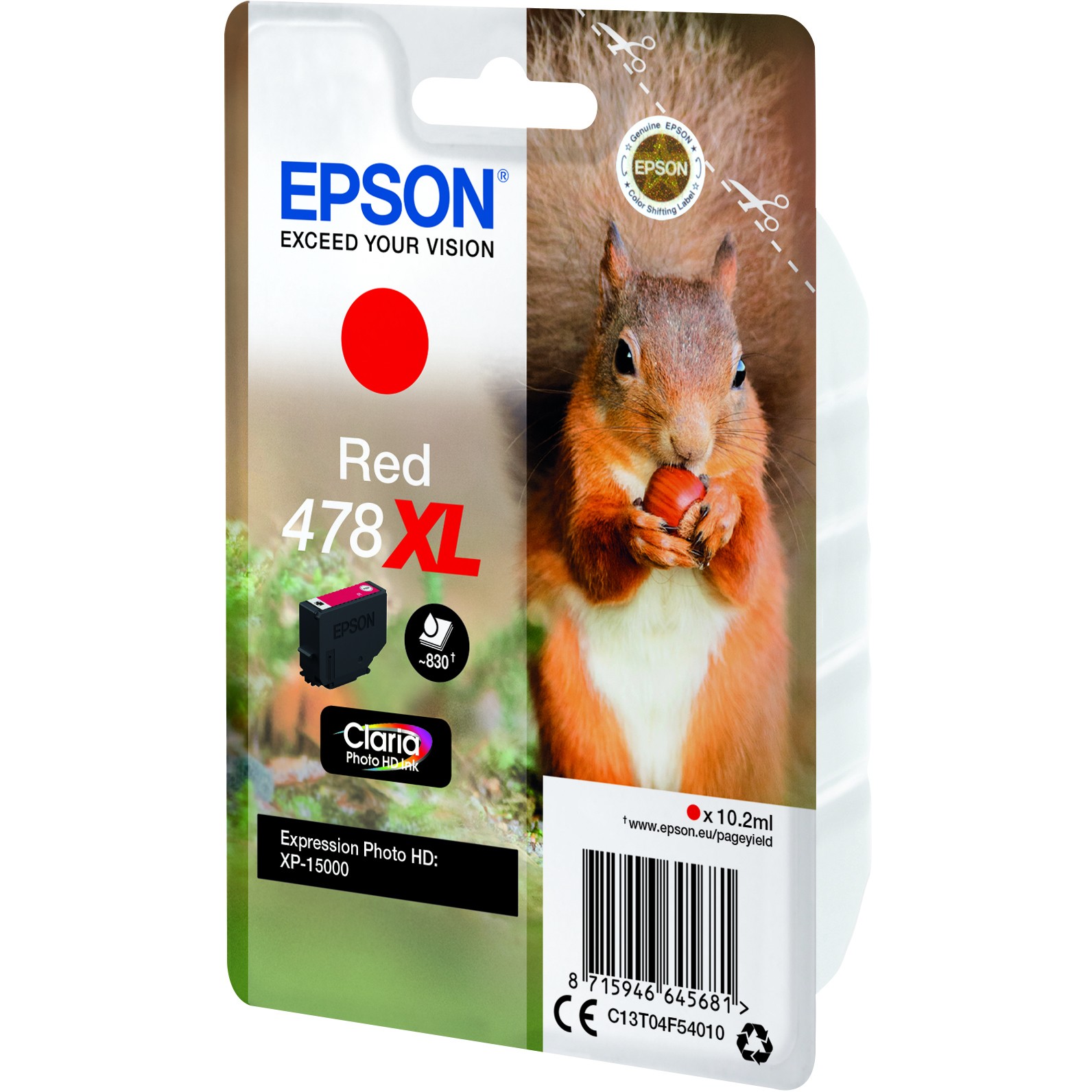 EPSON 1LB Singlepack Red 478XL
