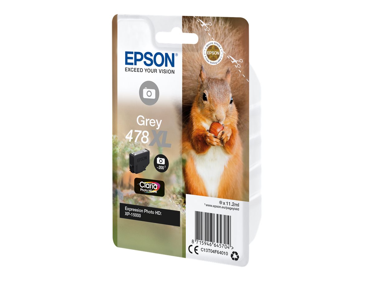 EPSON 4LB Singlepack Grey 478XL