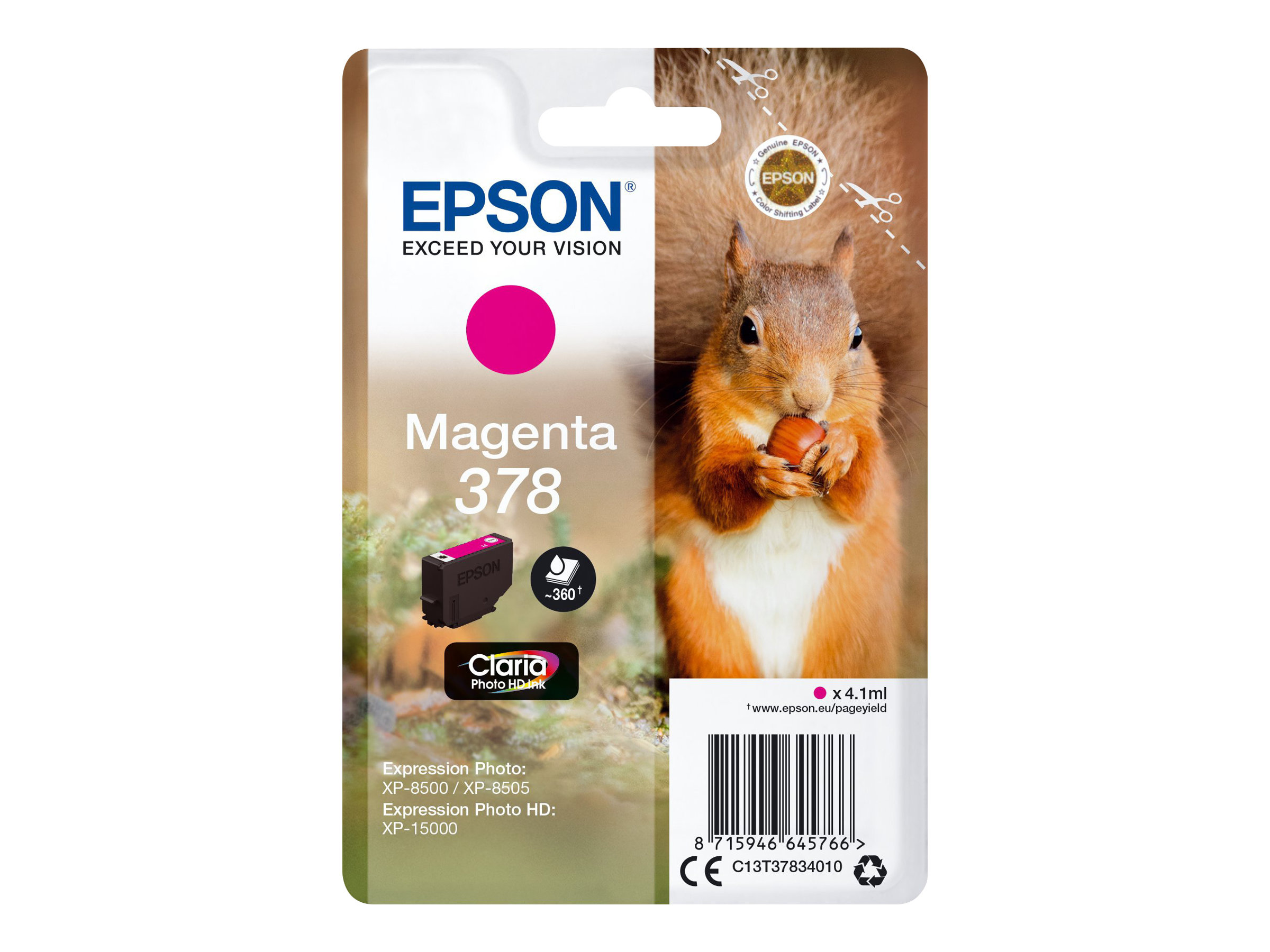 Epson Squirrel C13T37834010 ink cartridge
