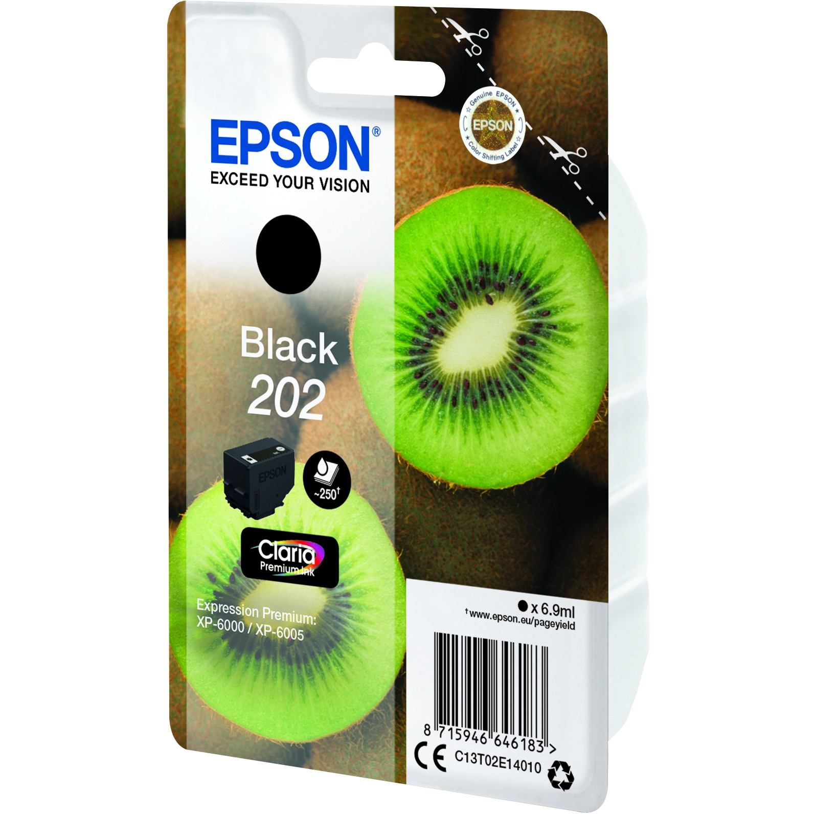 EPSON 4LB Singlepack Black 202 Kiwi