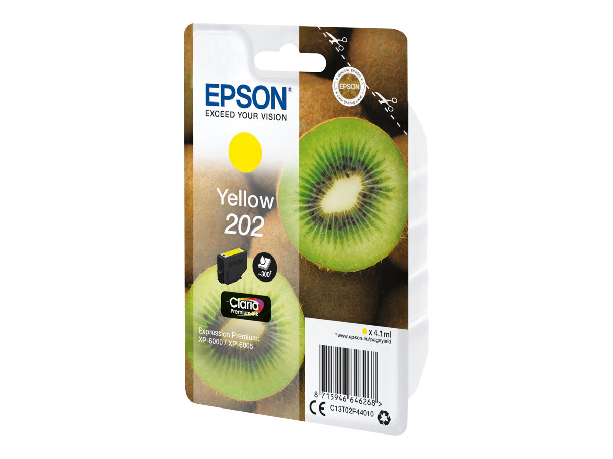 EPSON 4LB Singlepack Yellow 202 Kiwi