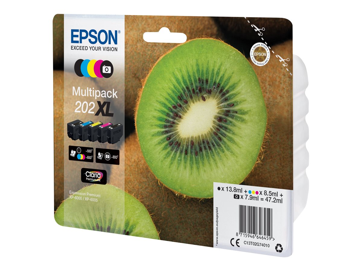 Epson Kiwi Multipack 5-colours 202XL Claria Premium Ink