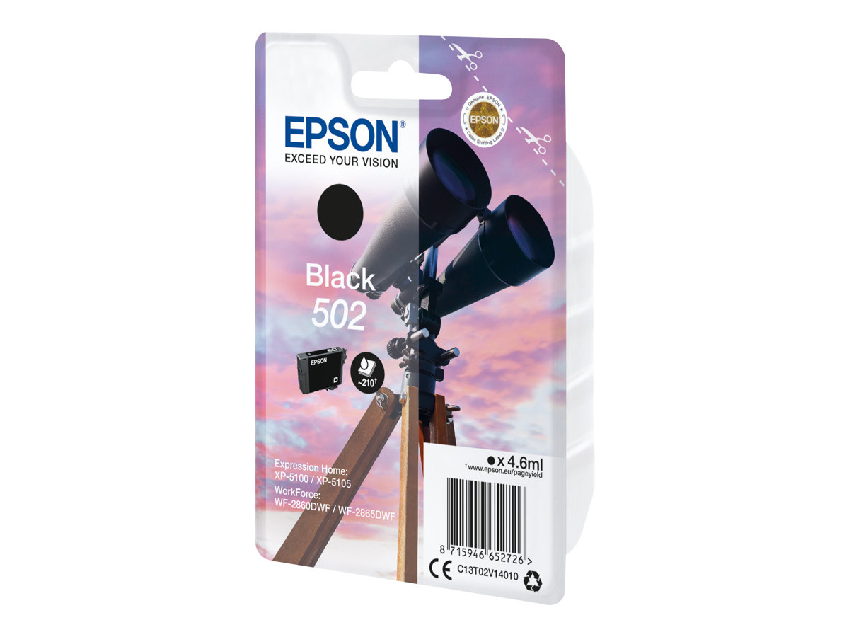 Patrone Epson 502 black                                T02V1