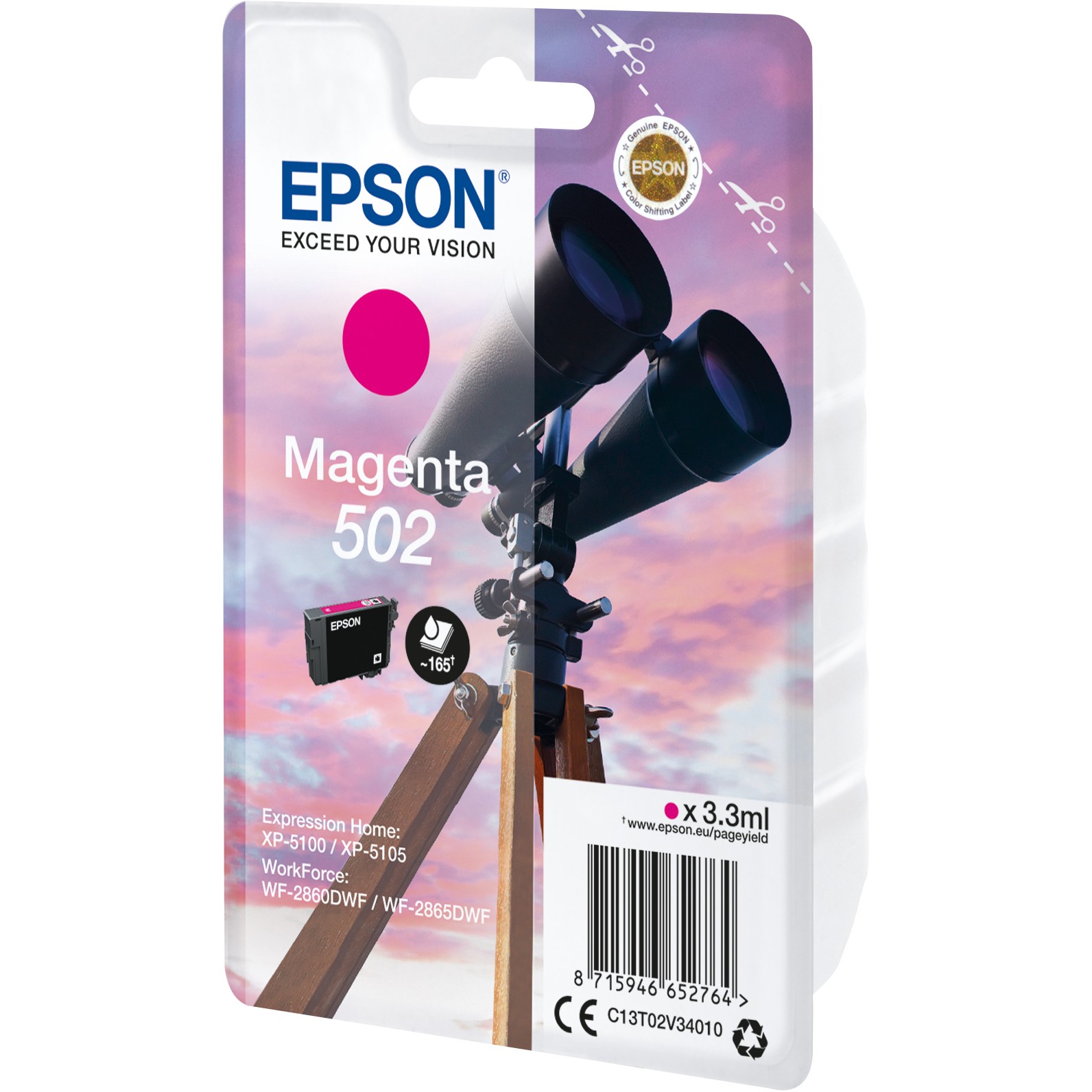 EPSON 1LB Singlepack Magenta 502 Ink