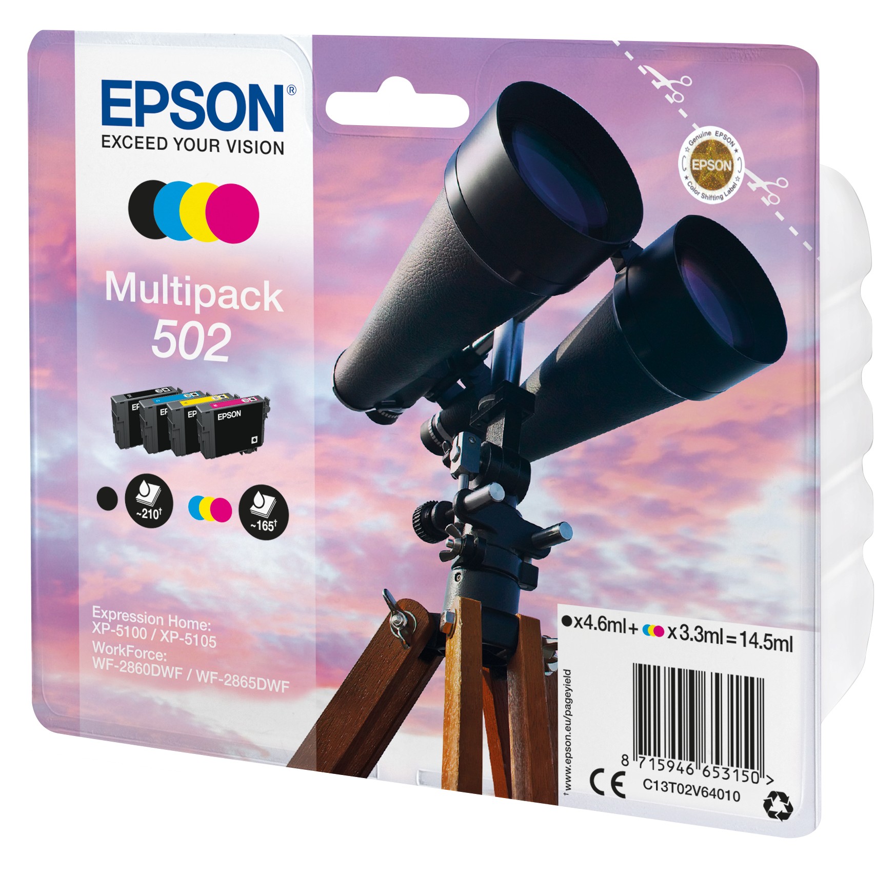 EPSON 1LB Multipack 4-colours 502 Ink