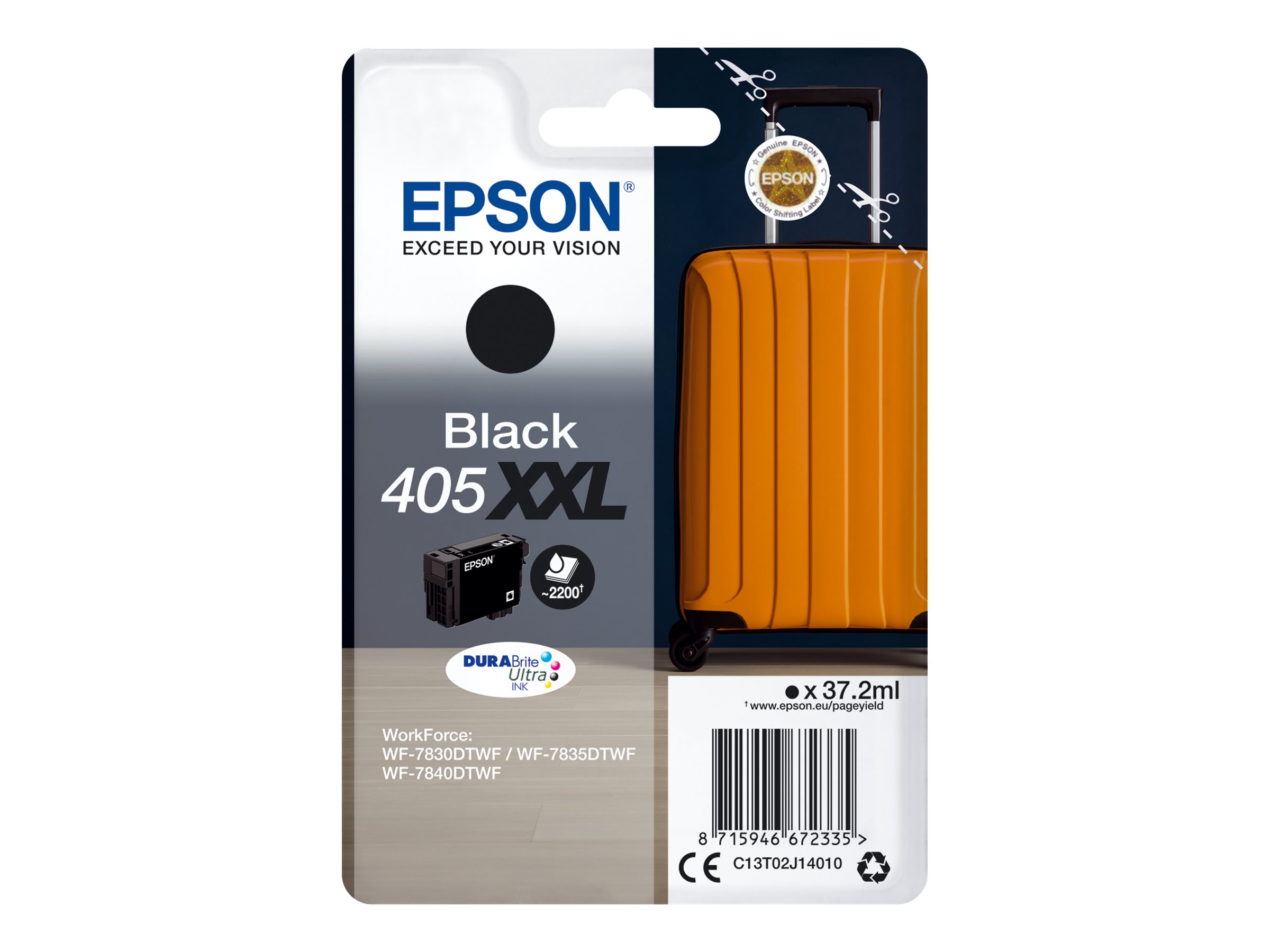 EPSON 4LB Singlepack Black 405XXL w/s