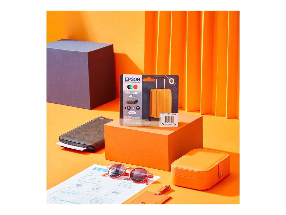 EPSON C13T05G64010, Multipack, 405, Tinte schwarz, cyan, magenta, yellow, für EPSON WorkForce WF-3820, WF-4820, WF-7830