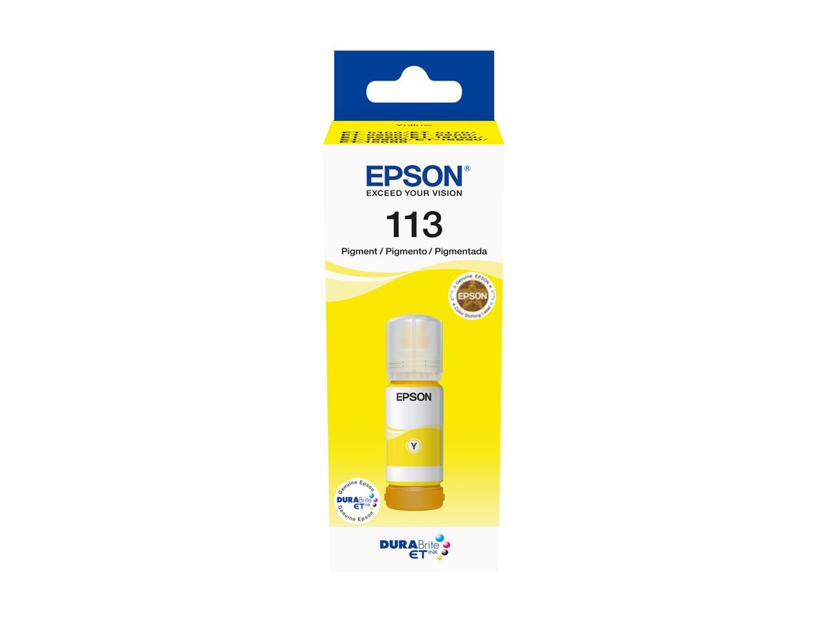 Epson 113 EcoTank Pigment Yellow ink bottle