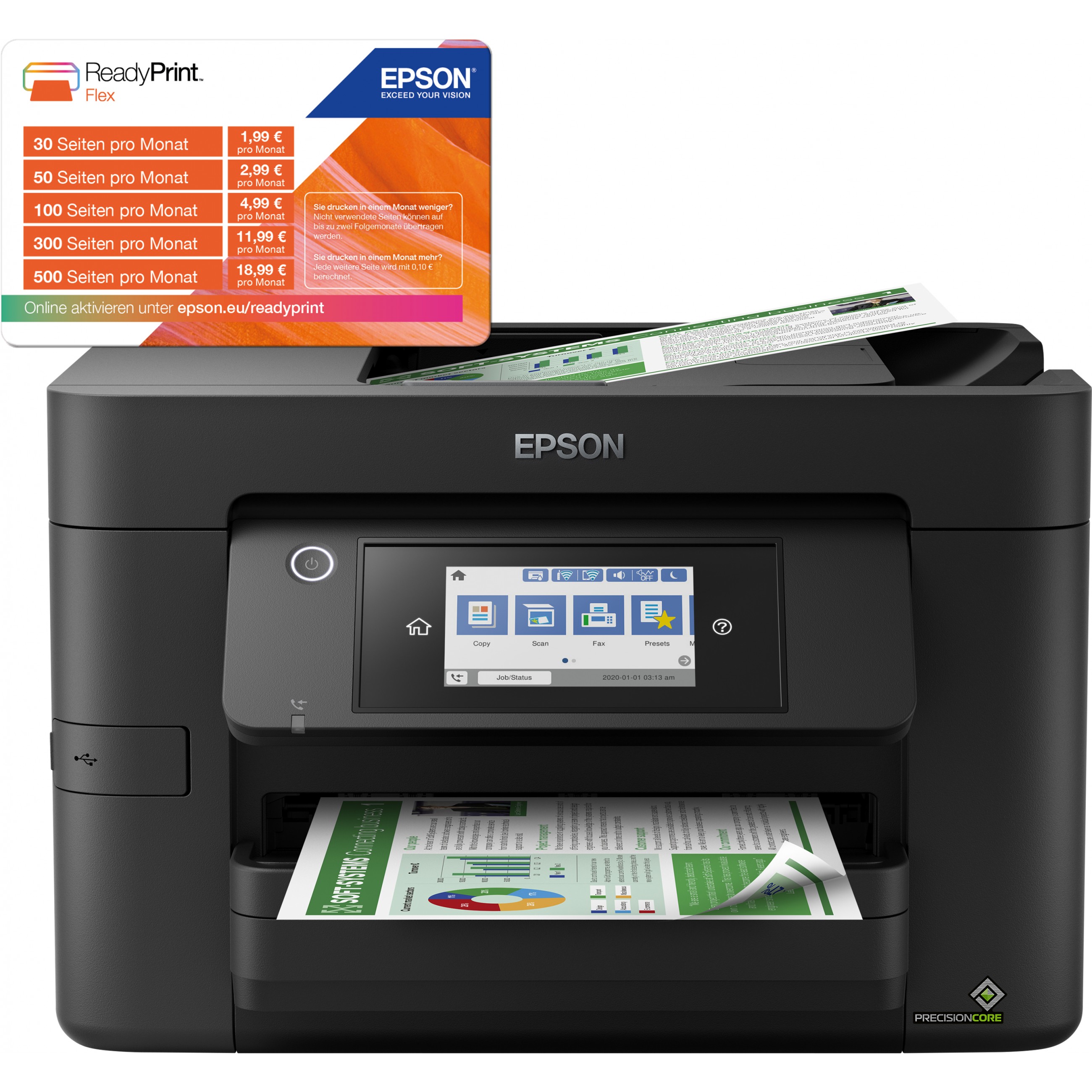 EPSON WorkForce Pro WF-4820DWF     4-in-1 Tinten-Multi