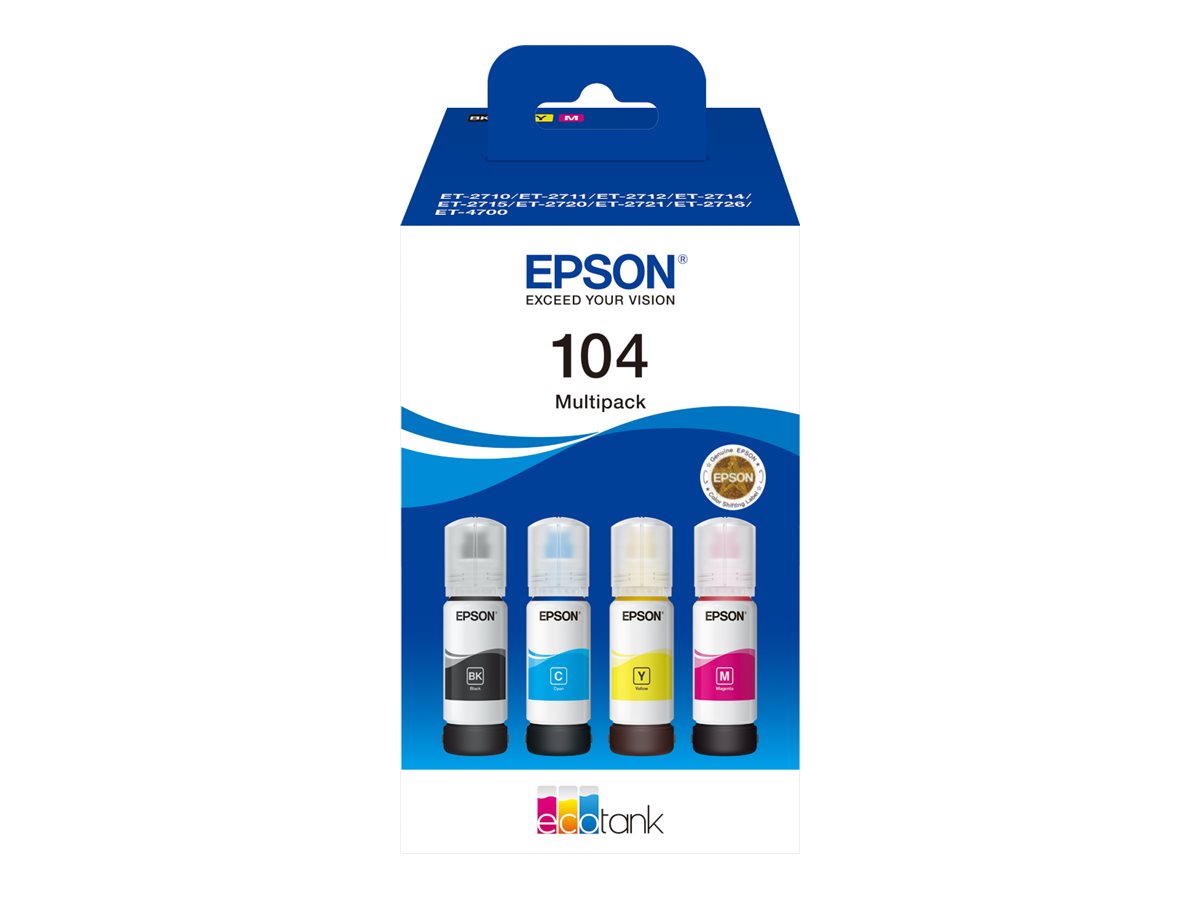 Patrone Epson 104 4er-Pack black + color               T00P6