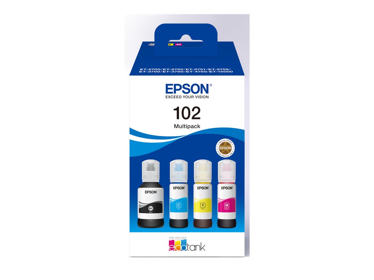 Patrone Epson 102 4er-Pack black + color               T03R6