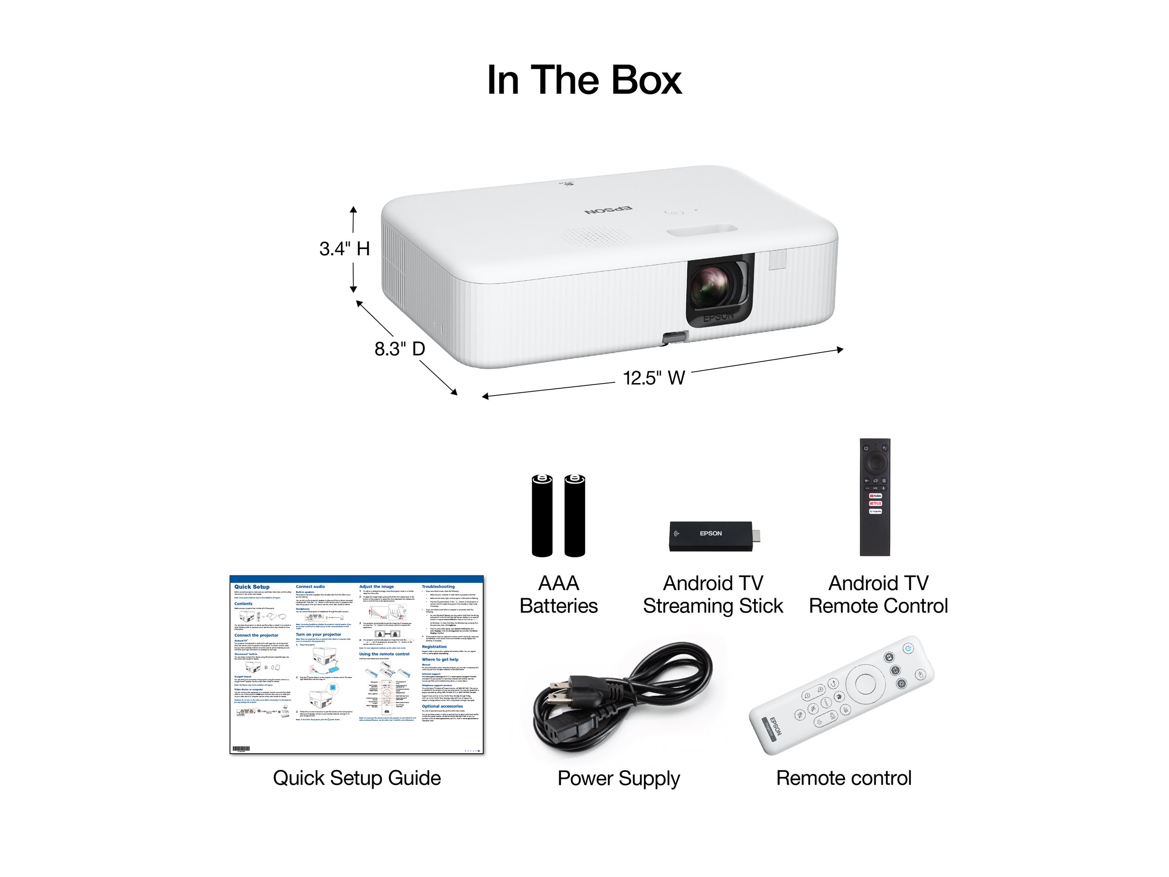 EPSON CO-FH02 Projector 3000Lm (P)