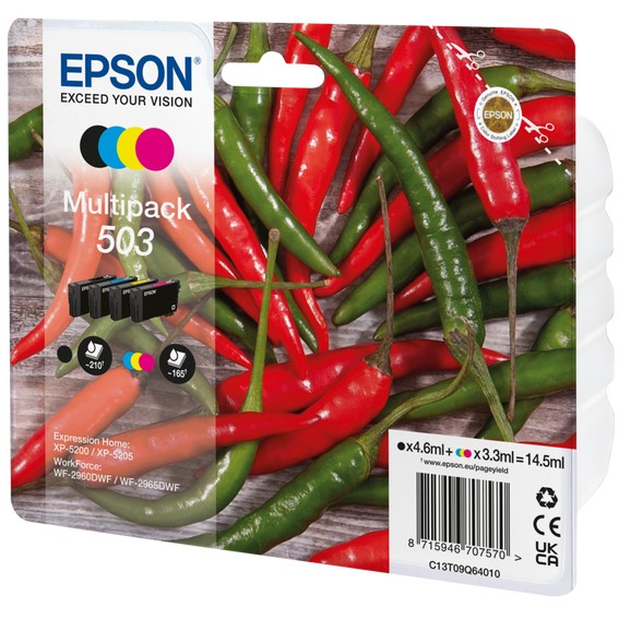 Patrone Epson 503 4er-Pack black + color               T09Q6