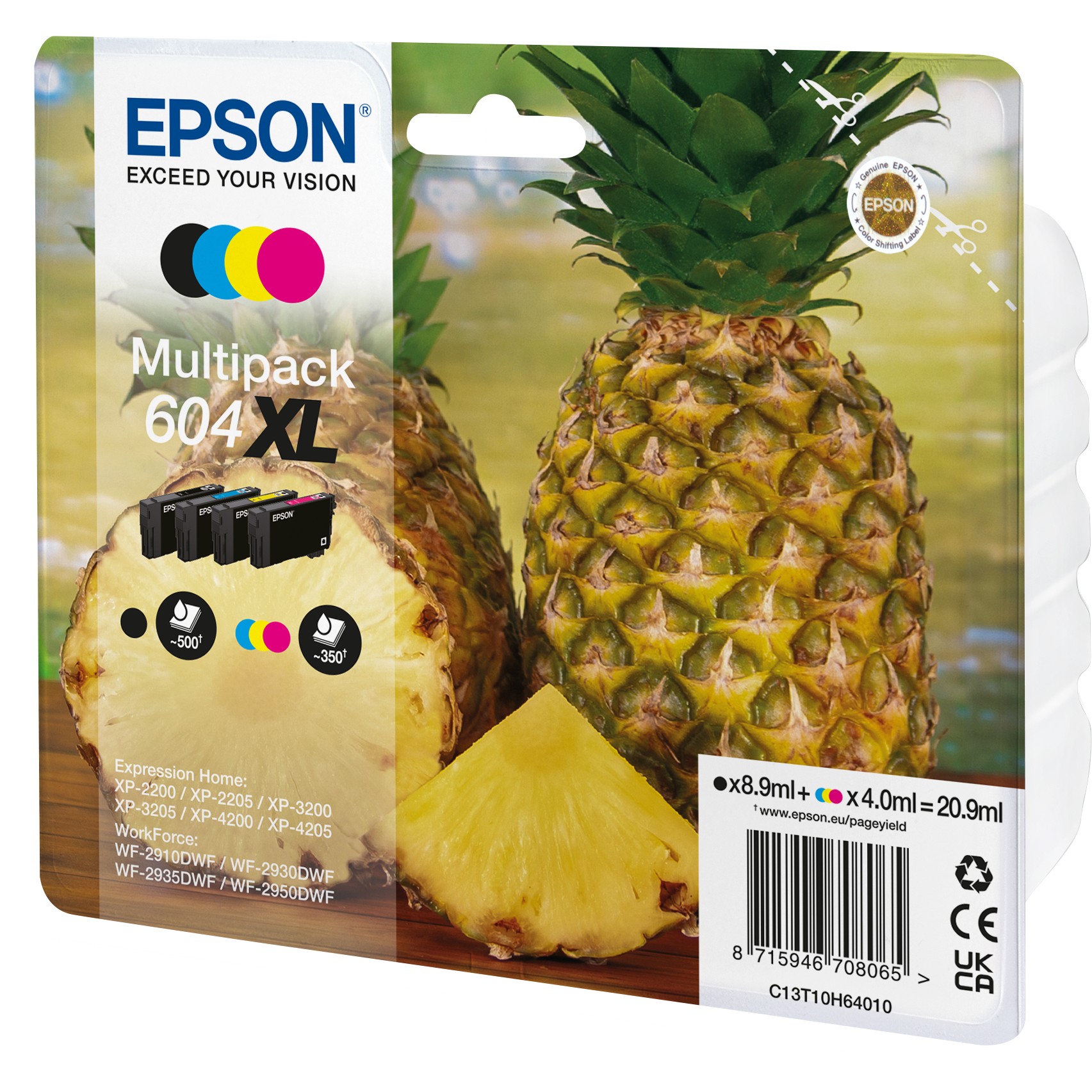 Epson 604XL Druckerpatrone 4 Stück(e) Original Hohe (XL-) Ausbeute Schwarz, Cyan, Magenta, Gelb