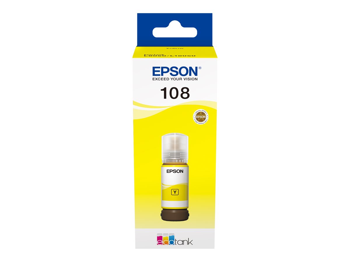 EPSON 1LB 108 EcoTank Yellow Ink Bottle