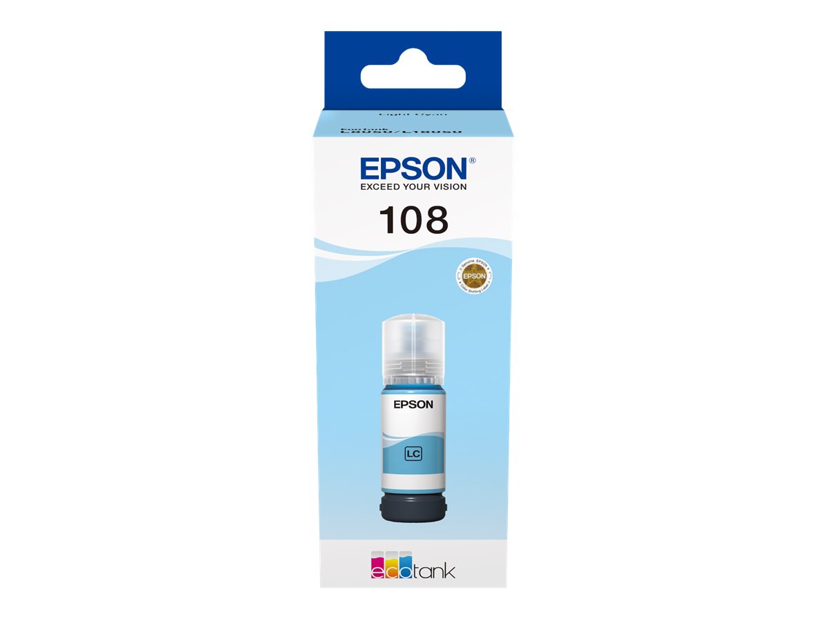 EPSON 1LB 108 EcoTank Light Cyan Ink