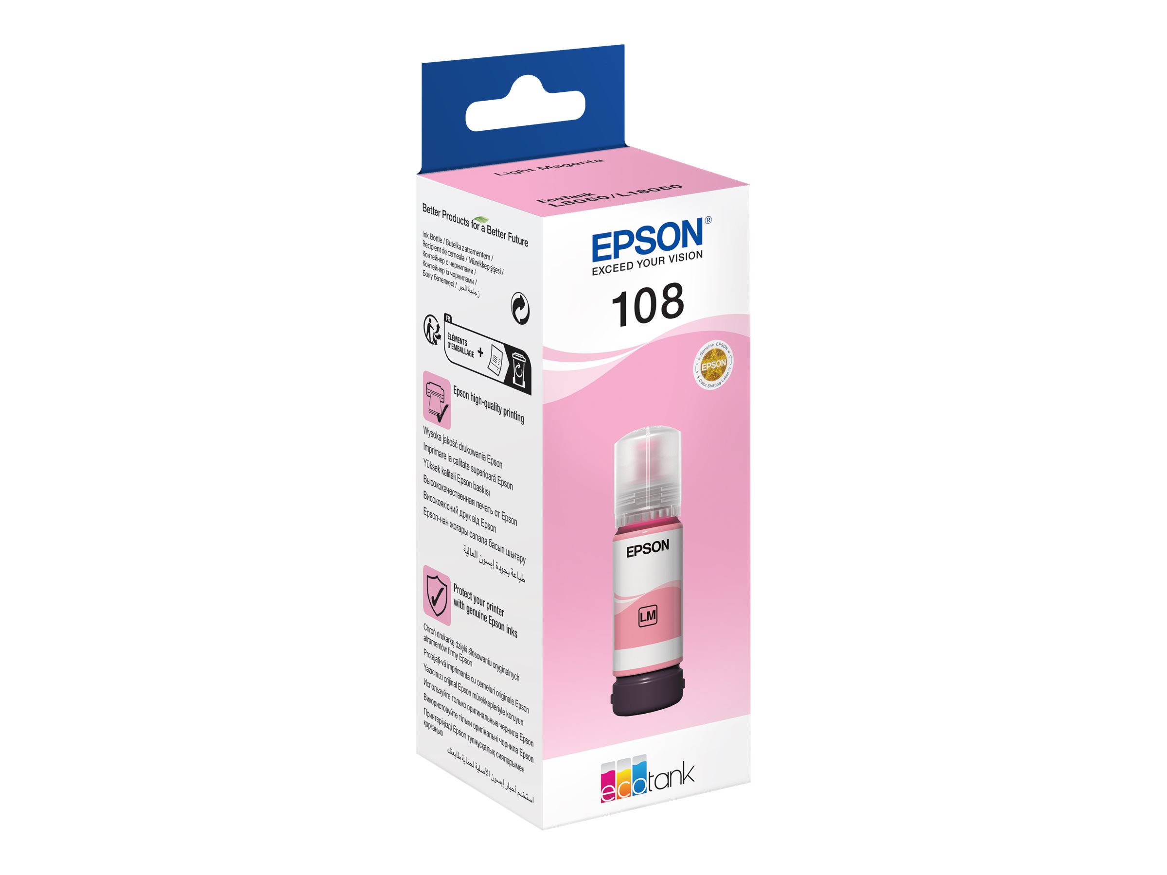 EPSON 1LB 108 EcoTank Light Magenta Ink
