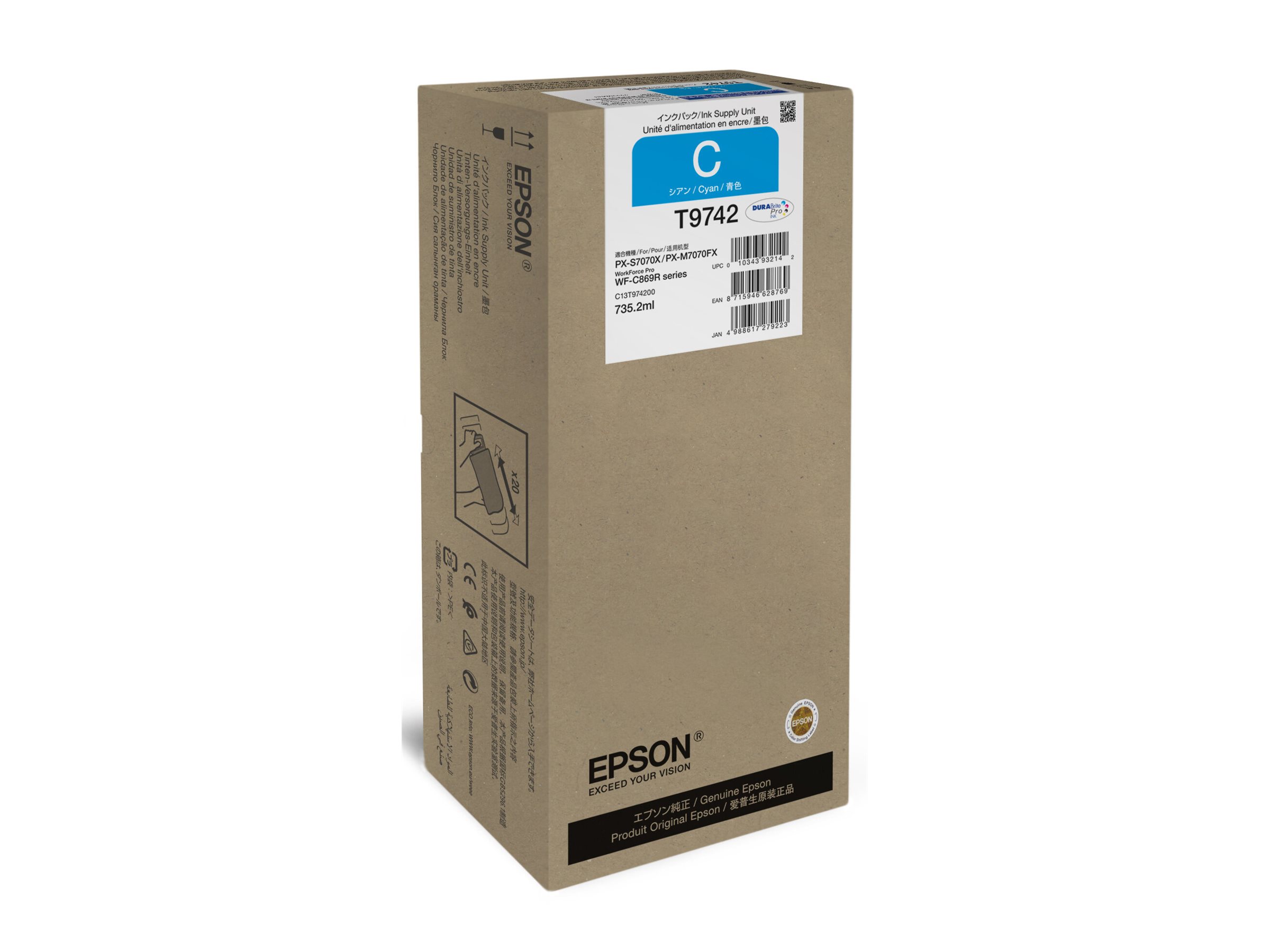 EPSON 4LB WorkForce Pro WF-C869R Cyan