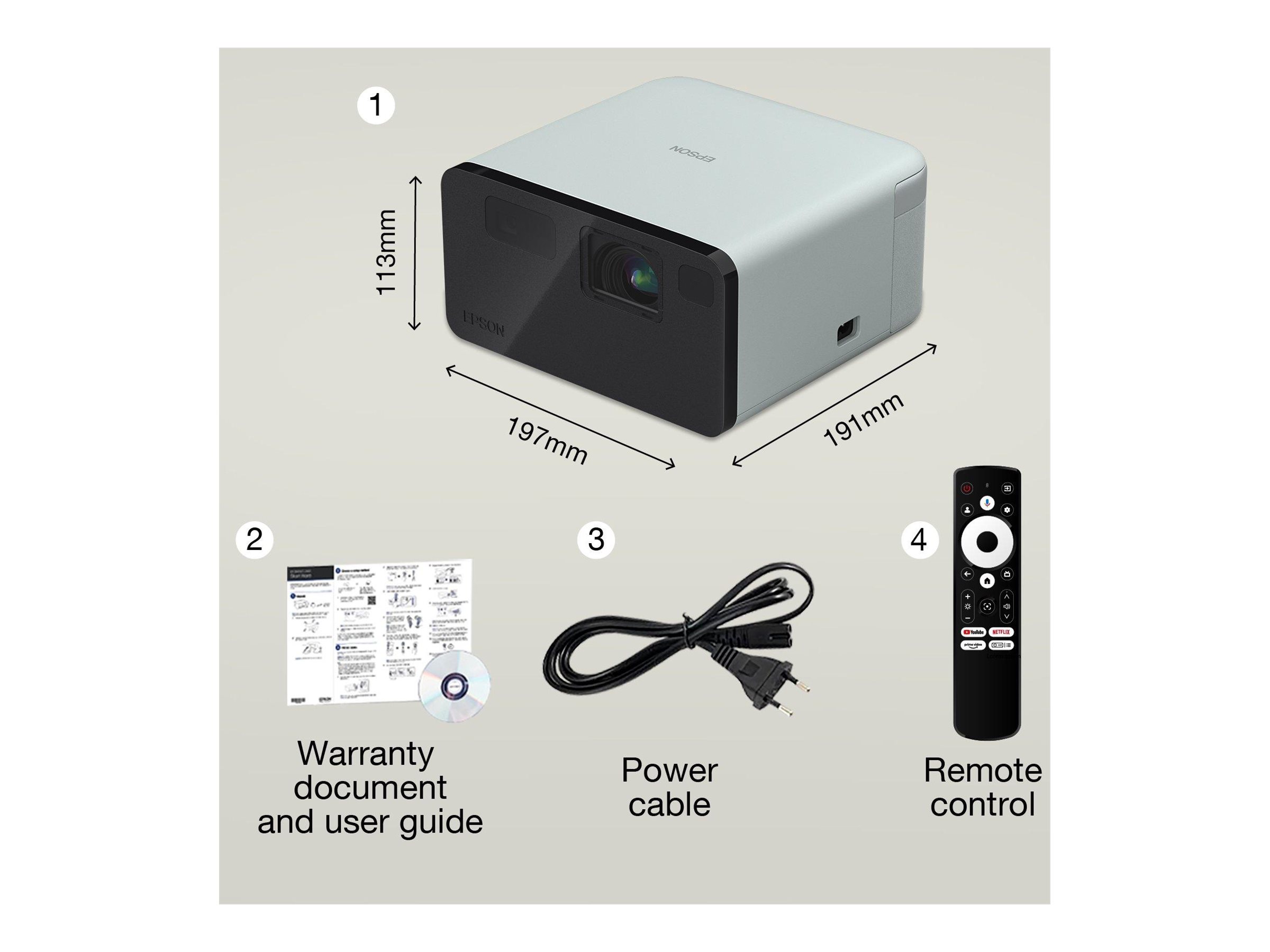 EPSON EF-21G Laser Projector 1.000lm