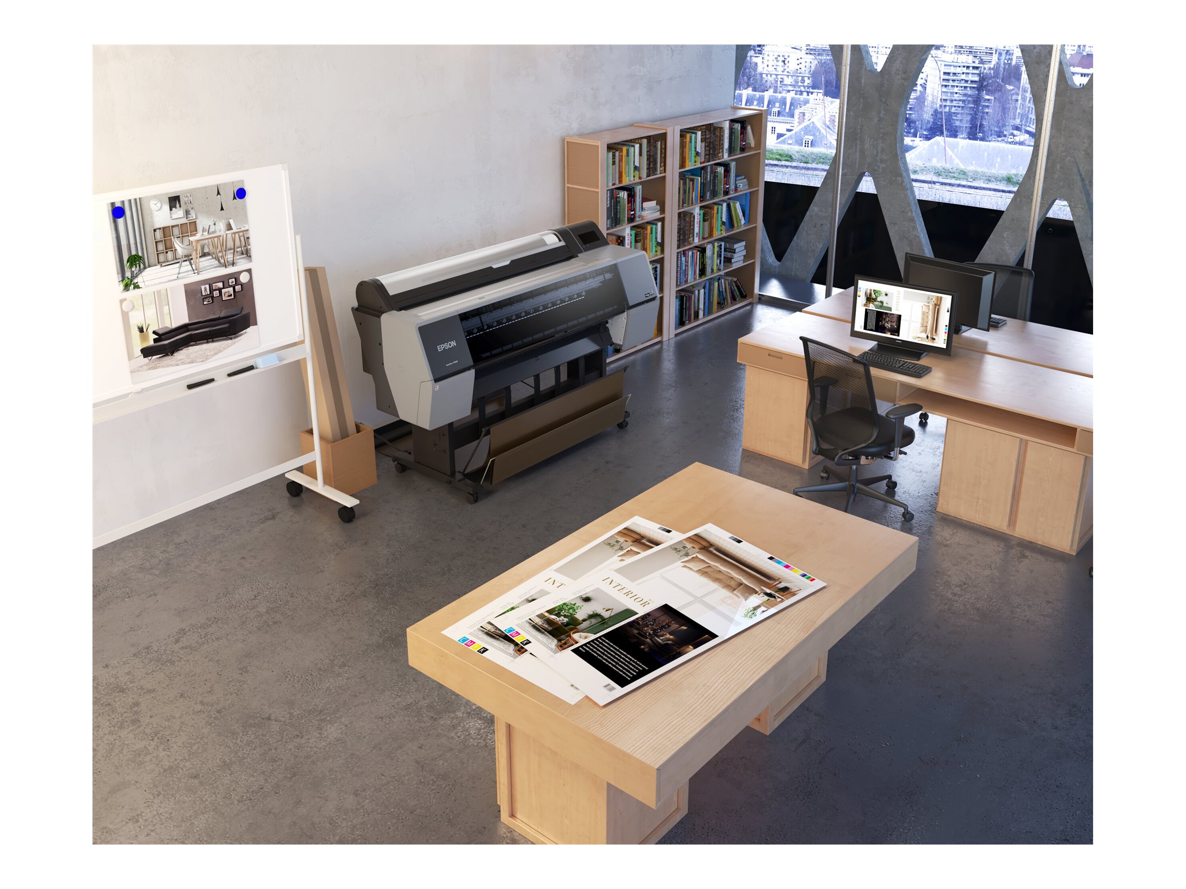Epson SureColor P9300 Spectro 44inch LFP 10 colors ink-jet Roll 111.8cm 2400x1200 dpi Gigabit LAN USB 3.0 large format printer