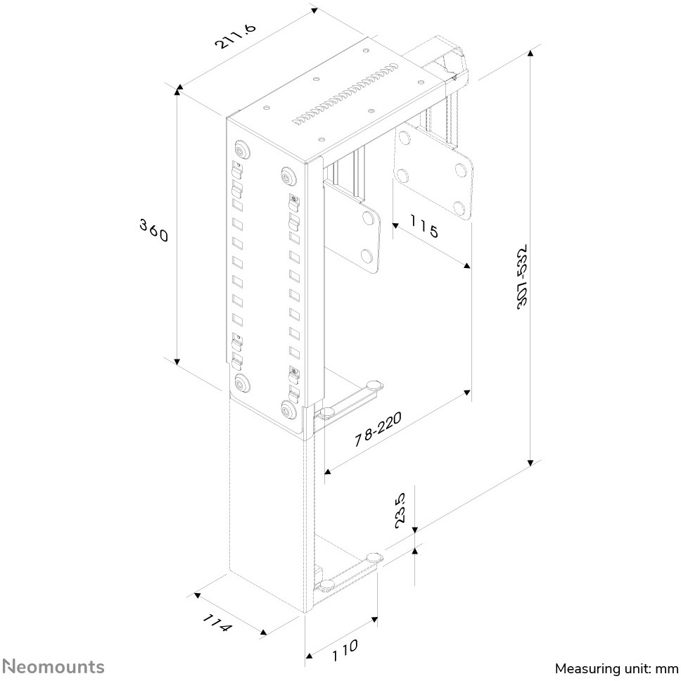 NEOMOUNTS CPU-D100BLACK