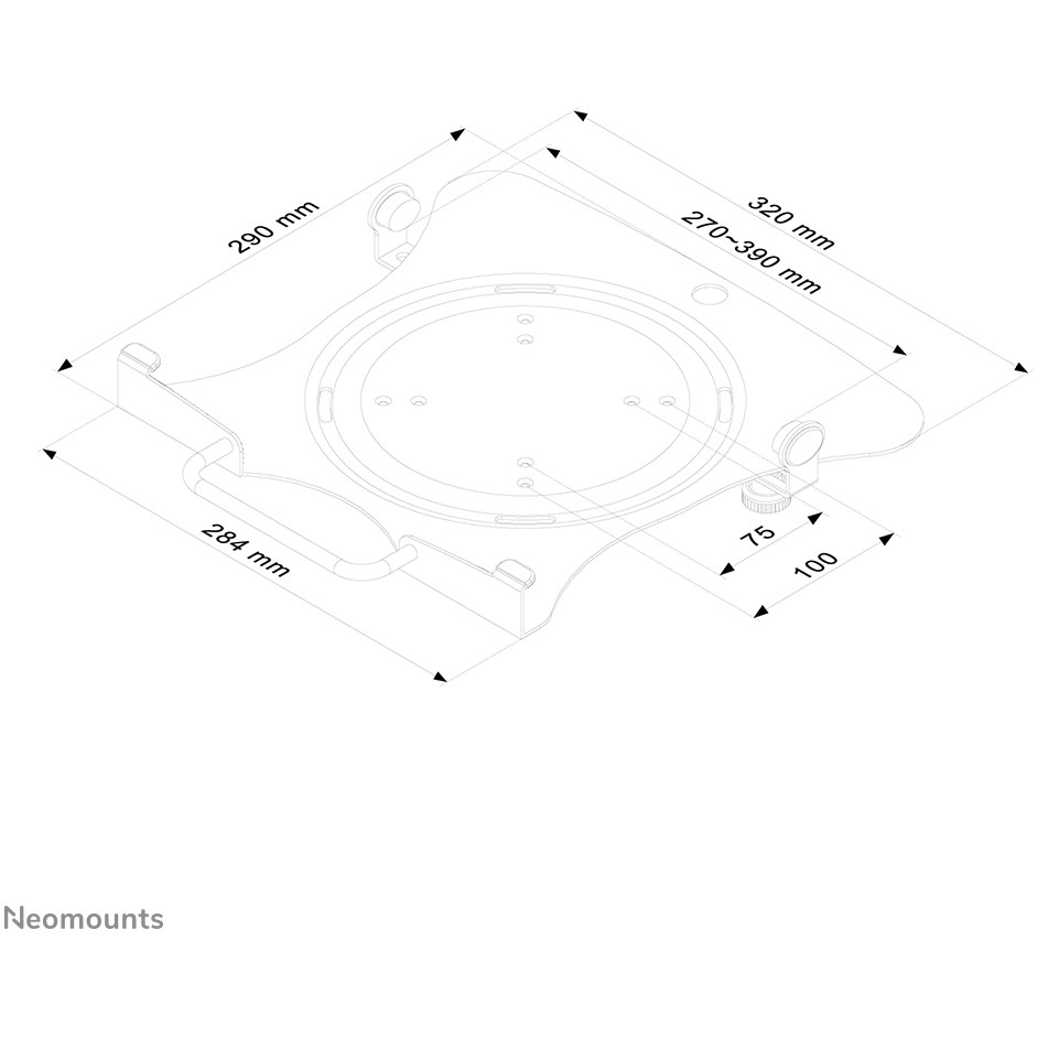 Neomounts VESA-Platte für Notebook und Telefon