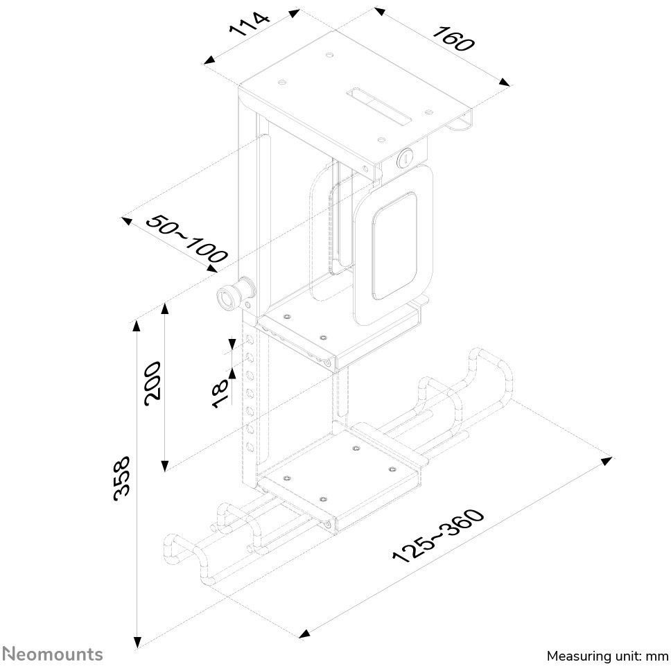 NEOMOUNTS CPU-D075BLACK/LK