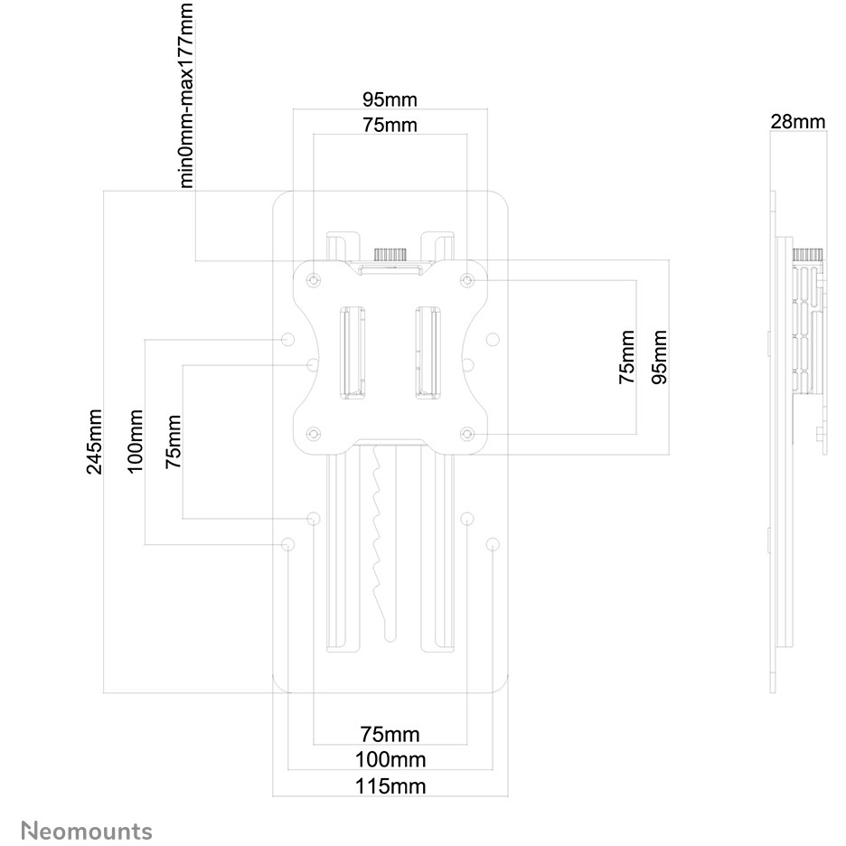 NEOMOUNTS FPMA-LIFT100BLACK