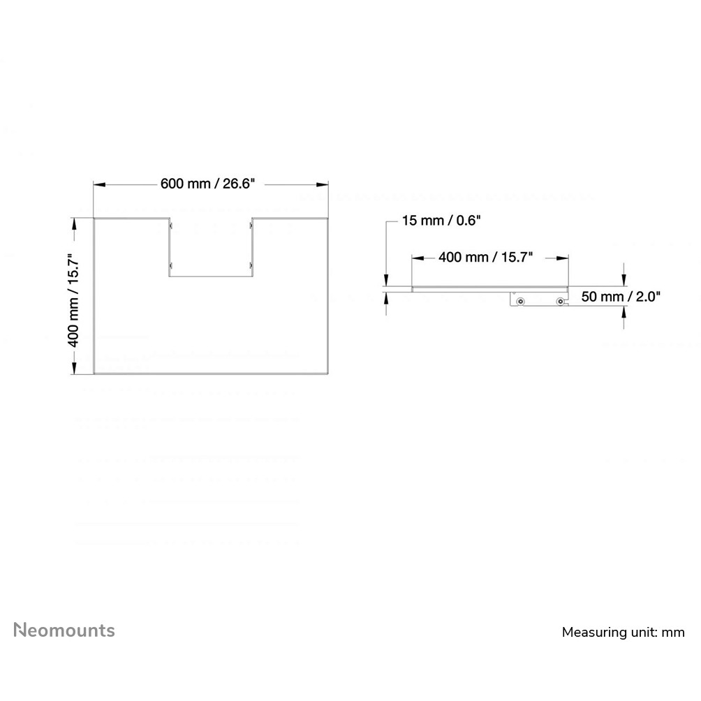Neomounts BOS Laptopregal  schwarz Max.3KG